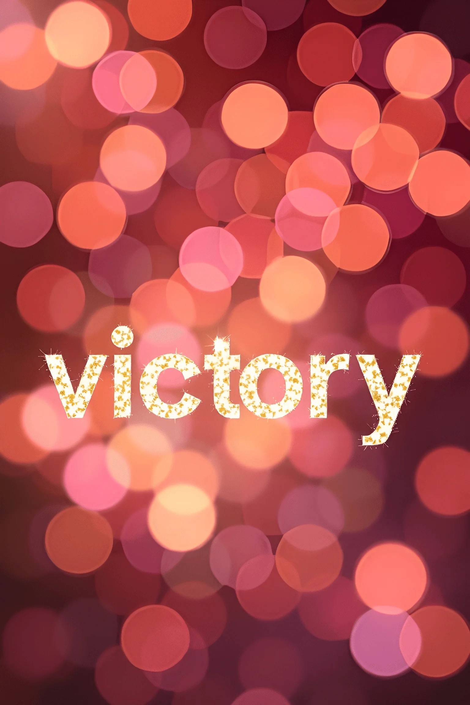 Victory Backround Victory Text with Bokeh Background - Free Download - AI Scribbles