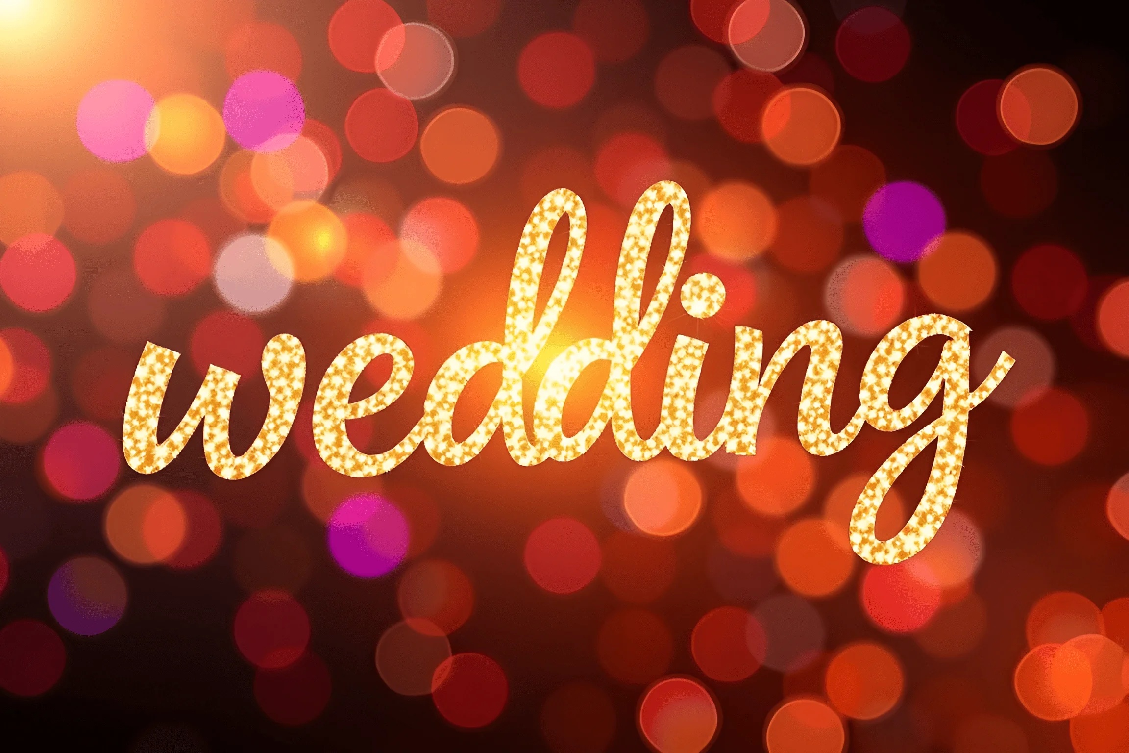 Glittering Wedding Sign - Free Download - AI Scribbles