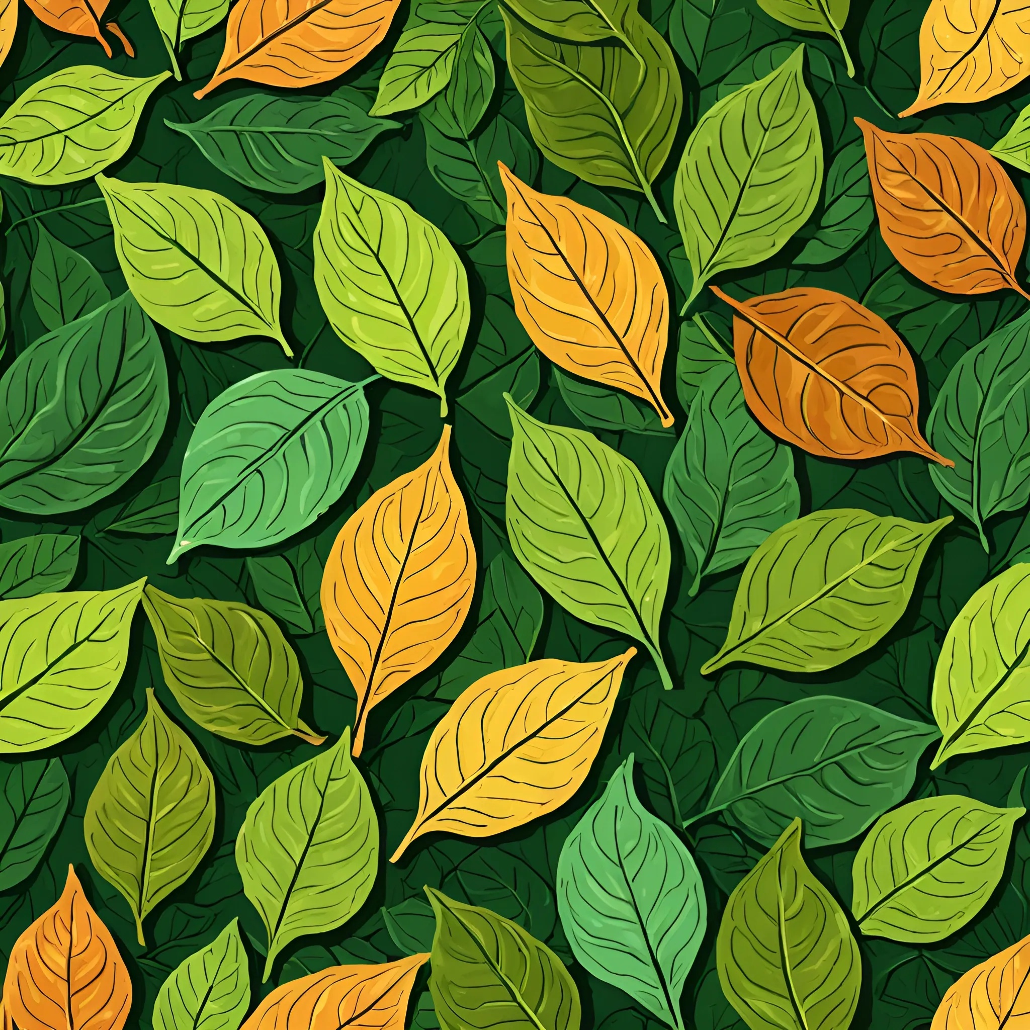 Rotating Leaf Pattern Free Autumn Leaves Pattern - Free Download - AI Scribbles