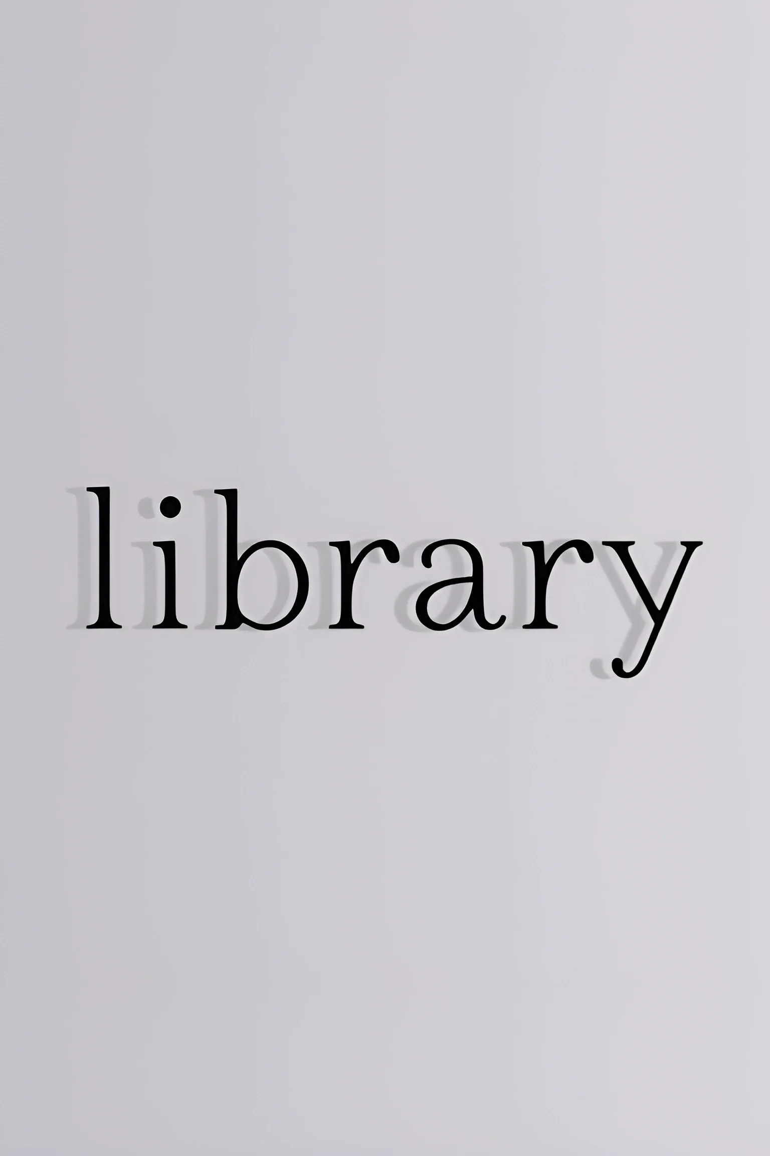 Library In Typography Library Typography Design - Free Download - AI Scribbles