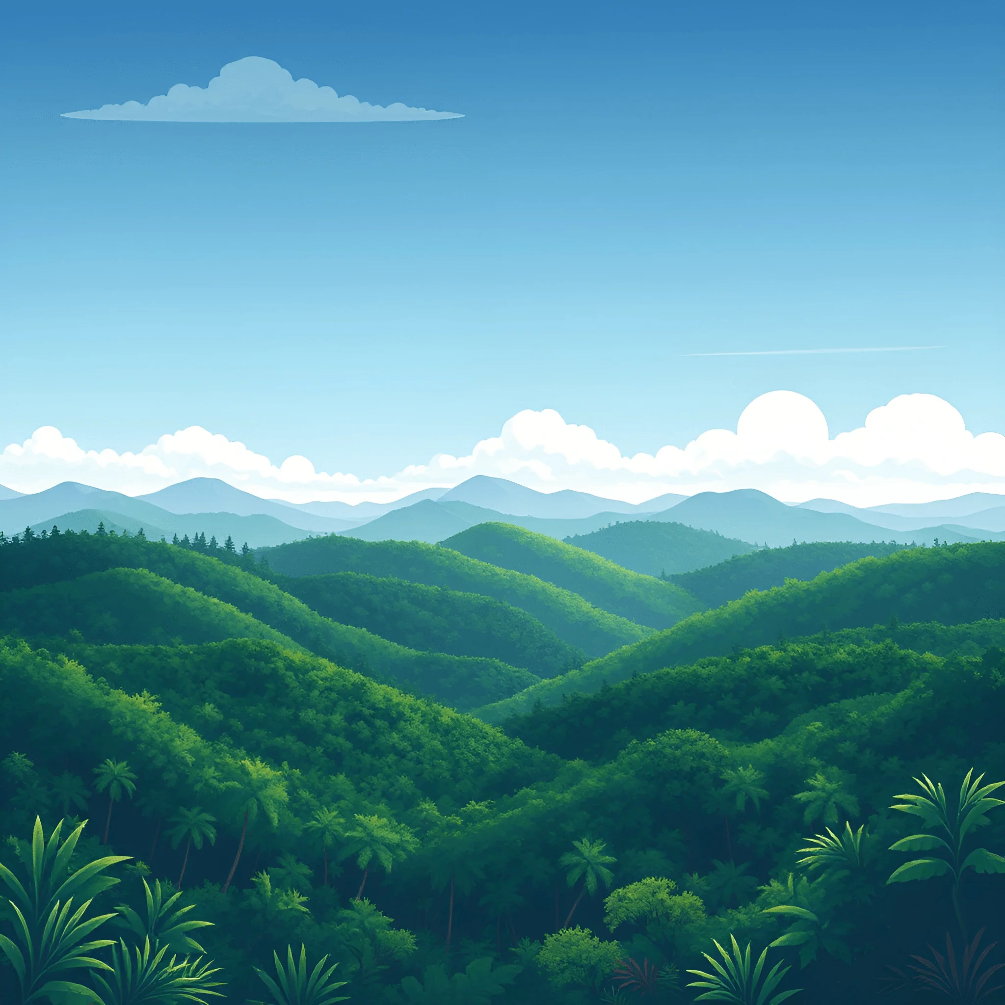 Lush Green Mountain Landscape - Free Download - AI Scribbles