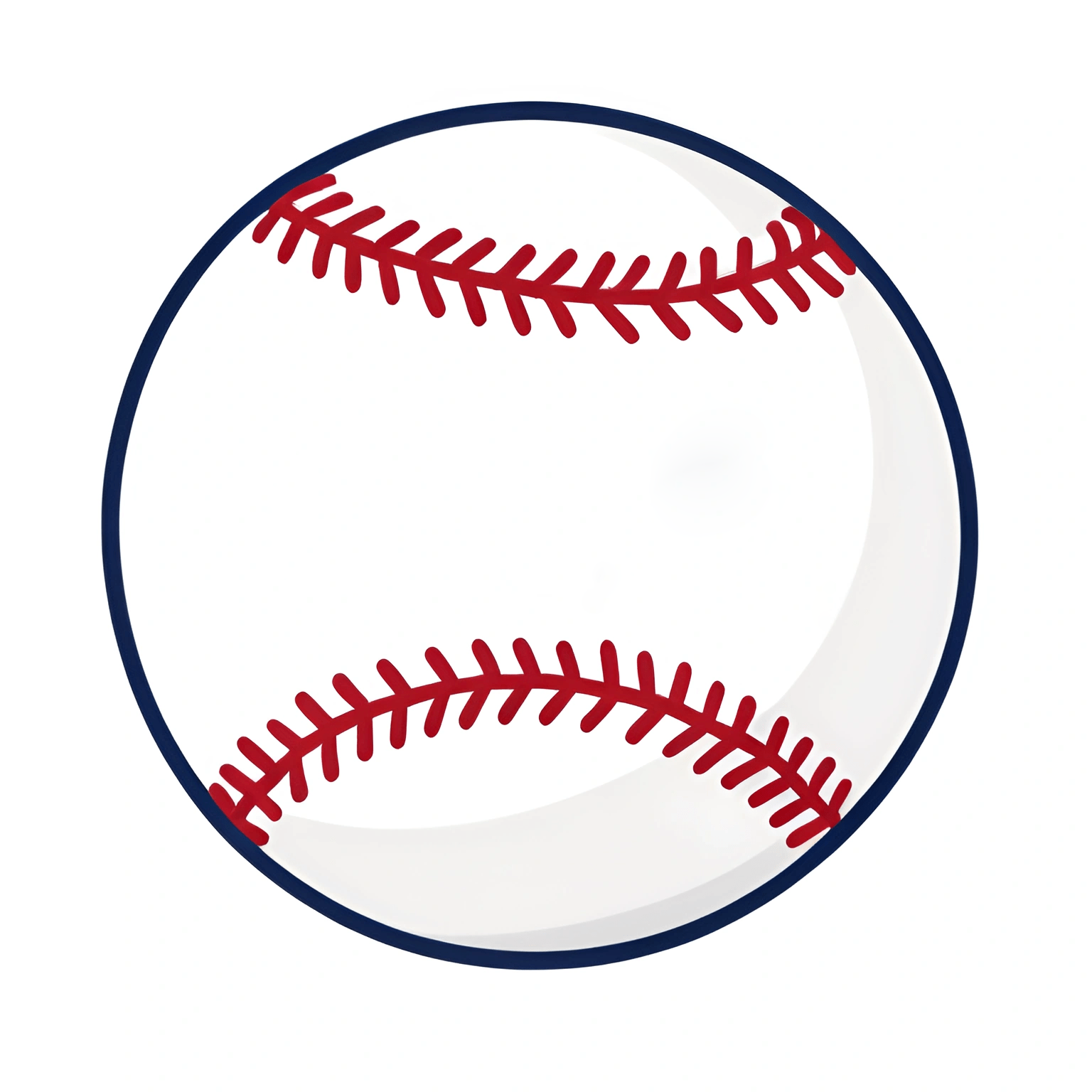 a close up of a baseball ball with red stitches on a white background