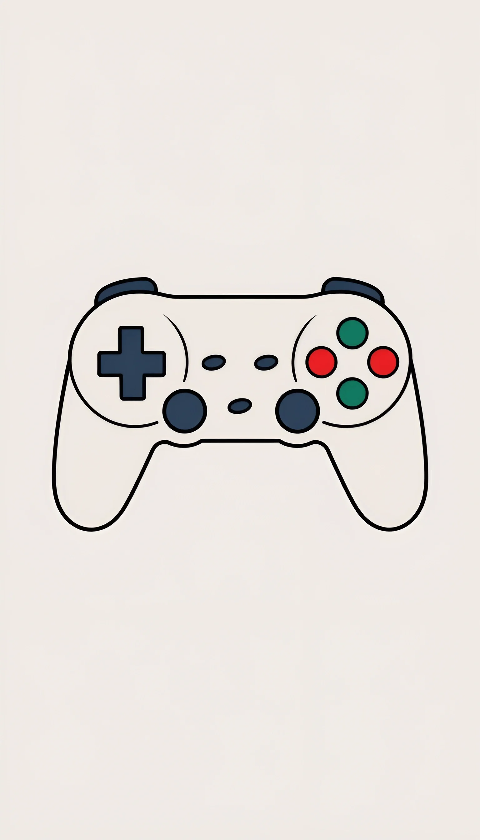 Minimalist Retro Game Controller Illustration - Free Download - AI ...