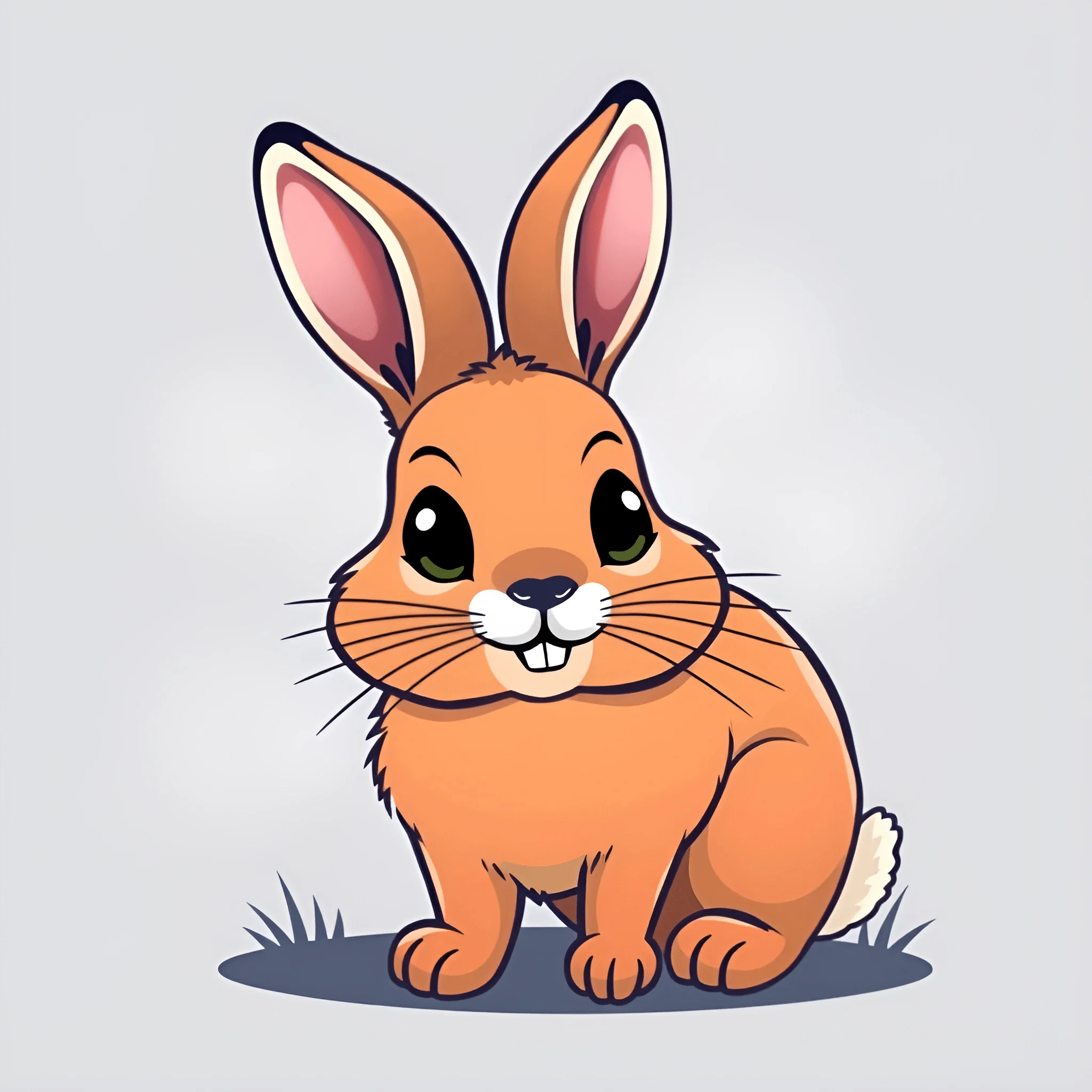 A Beatiful Cartoon Rabbit Cute Cartoon Rabbit Illustration - Free Download - AI Scribbles