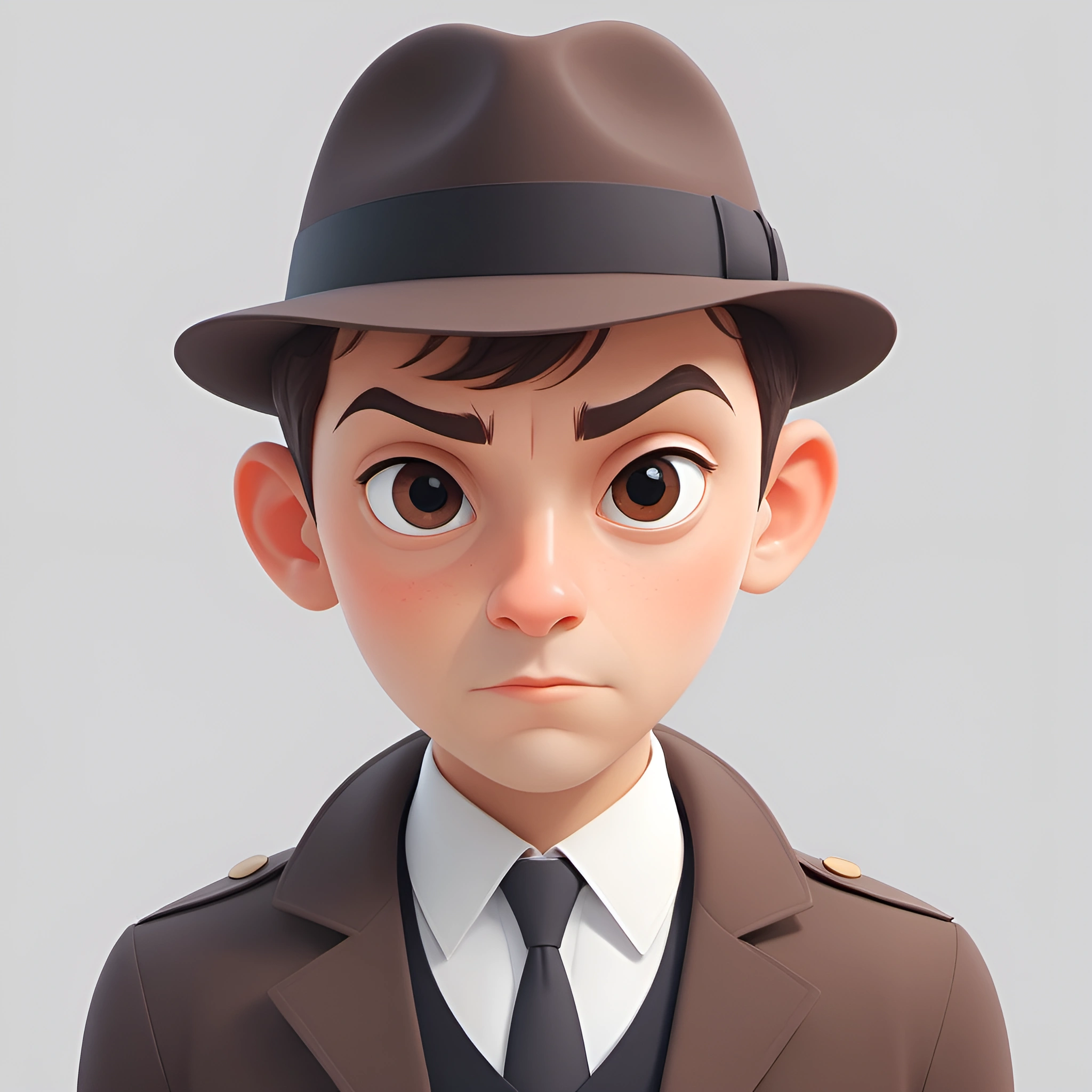Detective Character in Cartoon Style - Free Download - AI Scribbles