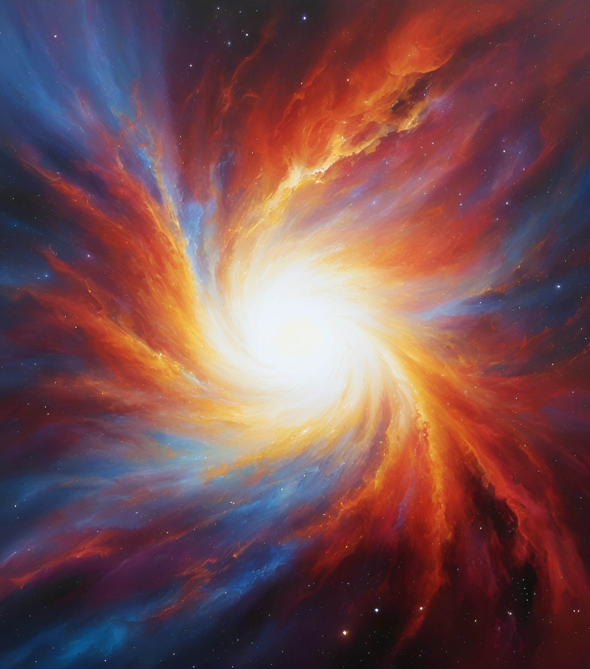 Cosmic Vortex Painting - Free Download - AI Scribbles
