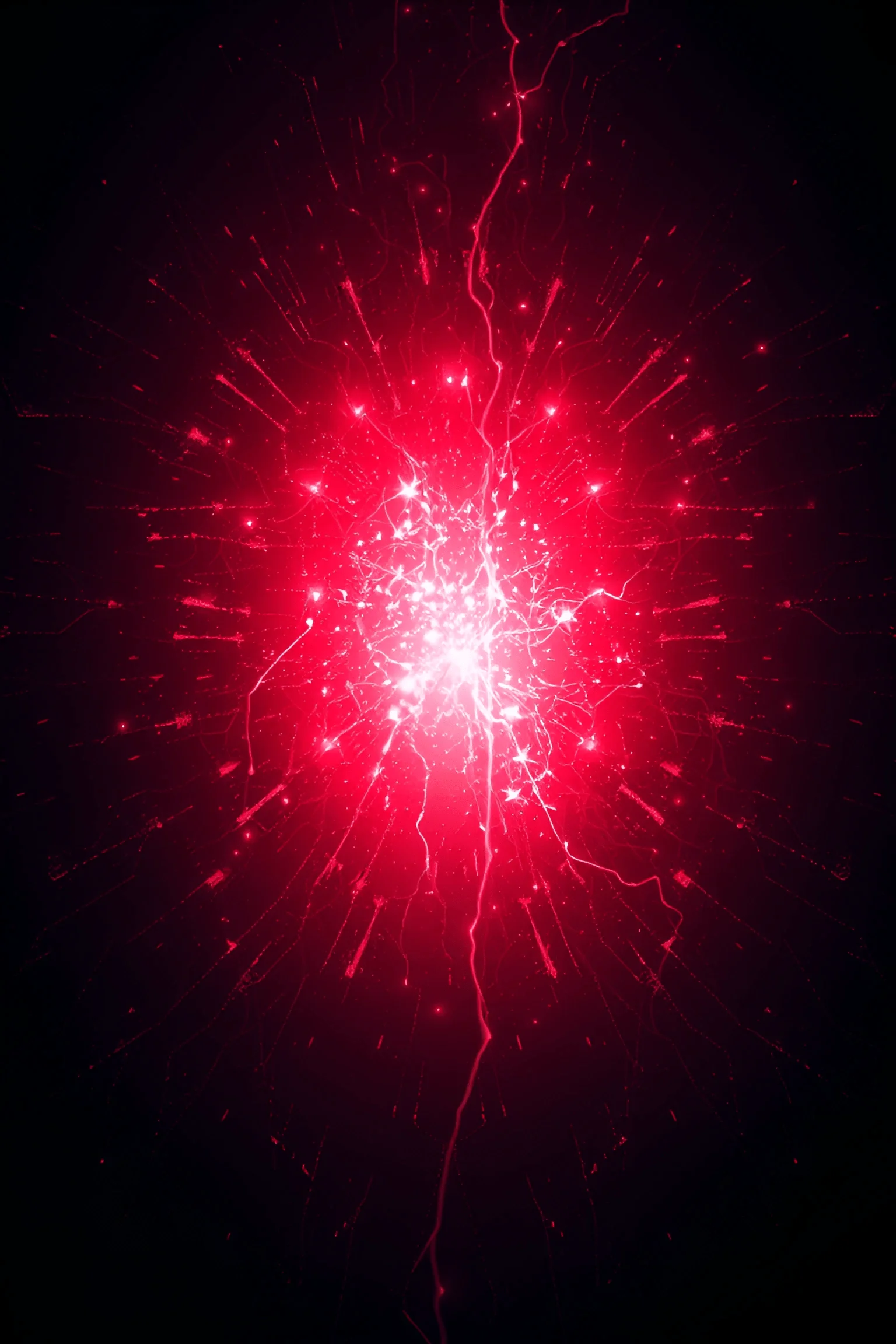 Red Energy Ball Explode Red Electric Energy Explosion - Free Download - AI Scribbles