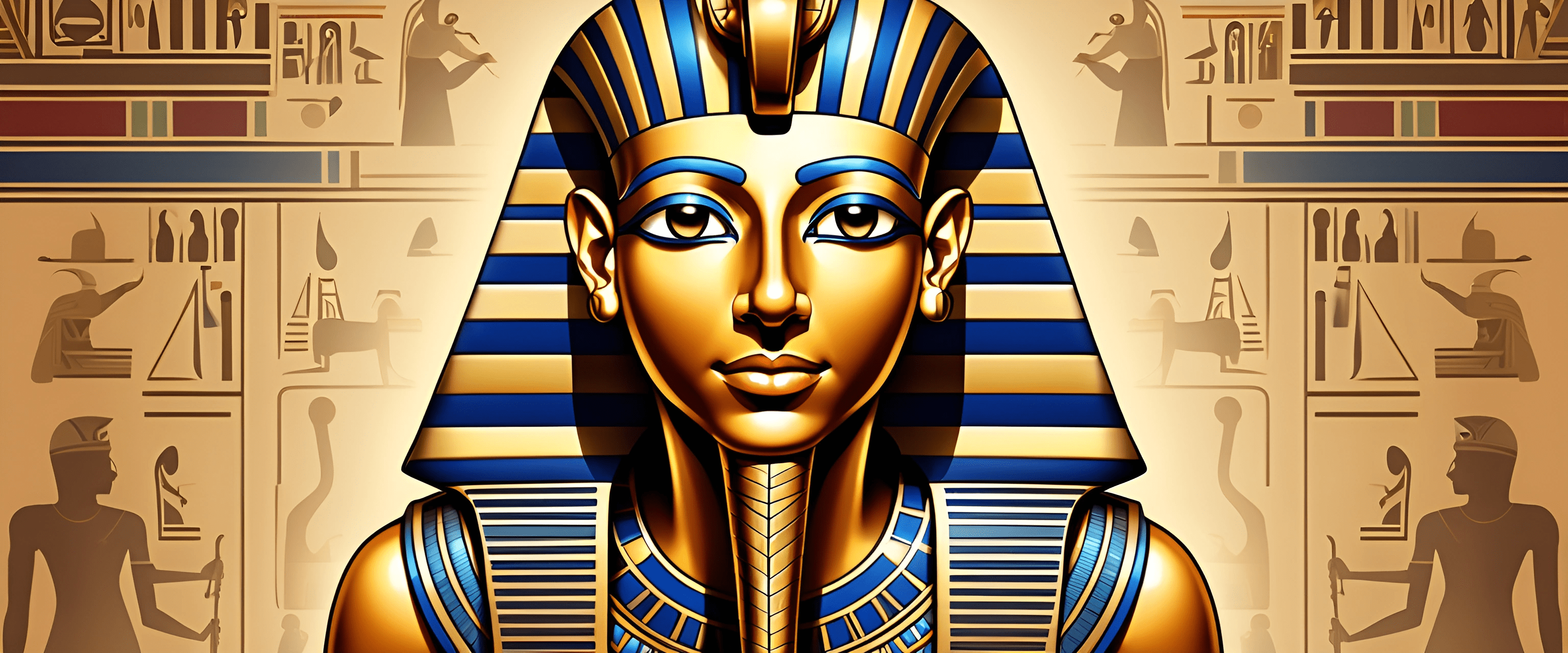 Ancient Egyptian Pharaoh Illustration - Free Download - AI Scribbles