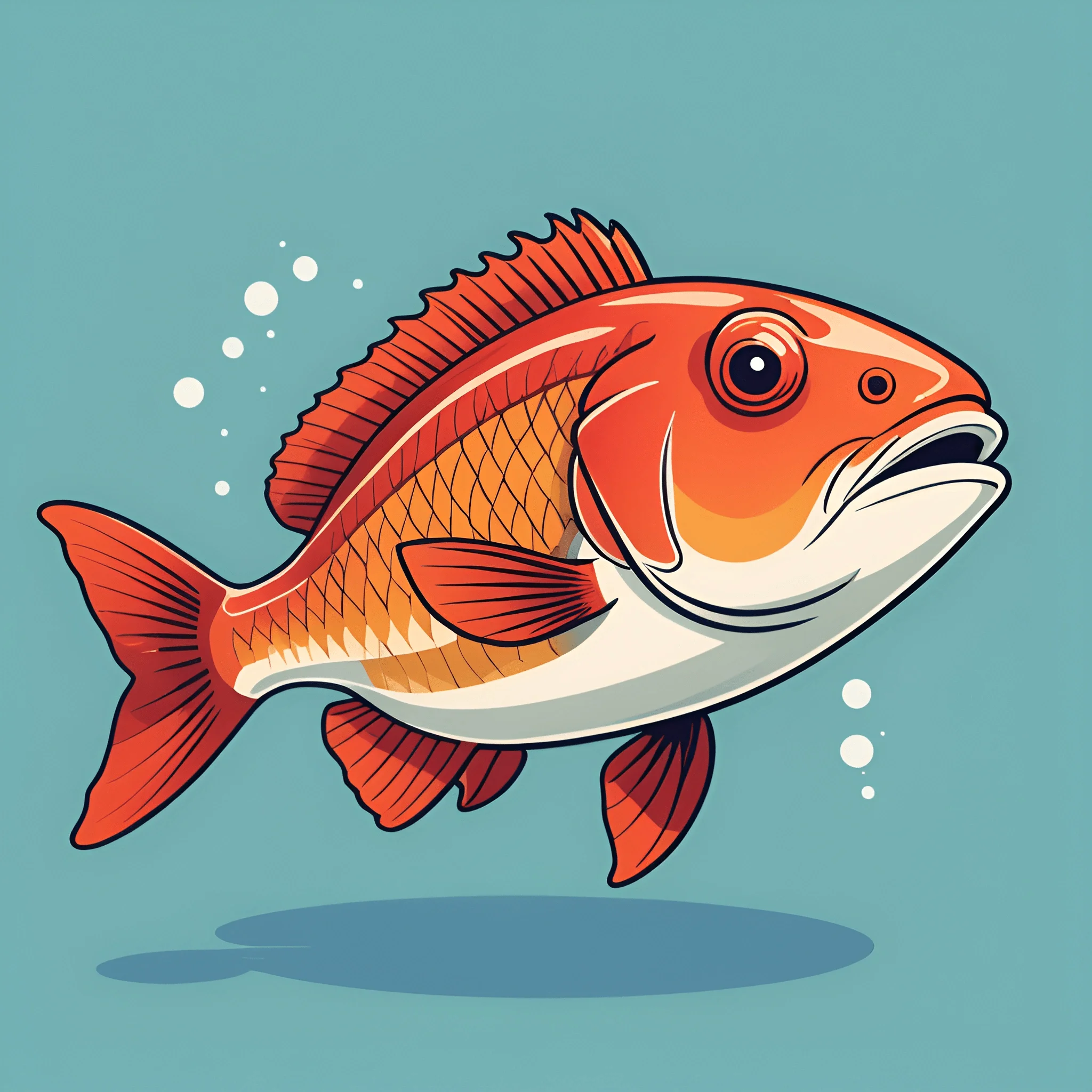 Chartoon Fish Vibrant Cartoon Fish Illustration - Free Download - AI Scribbles