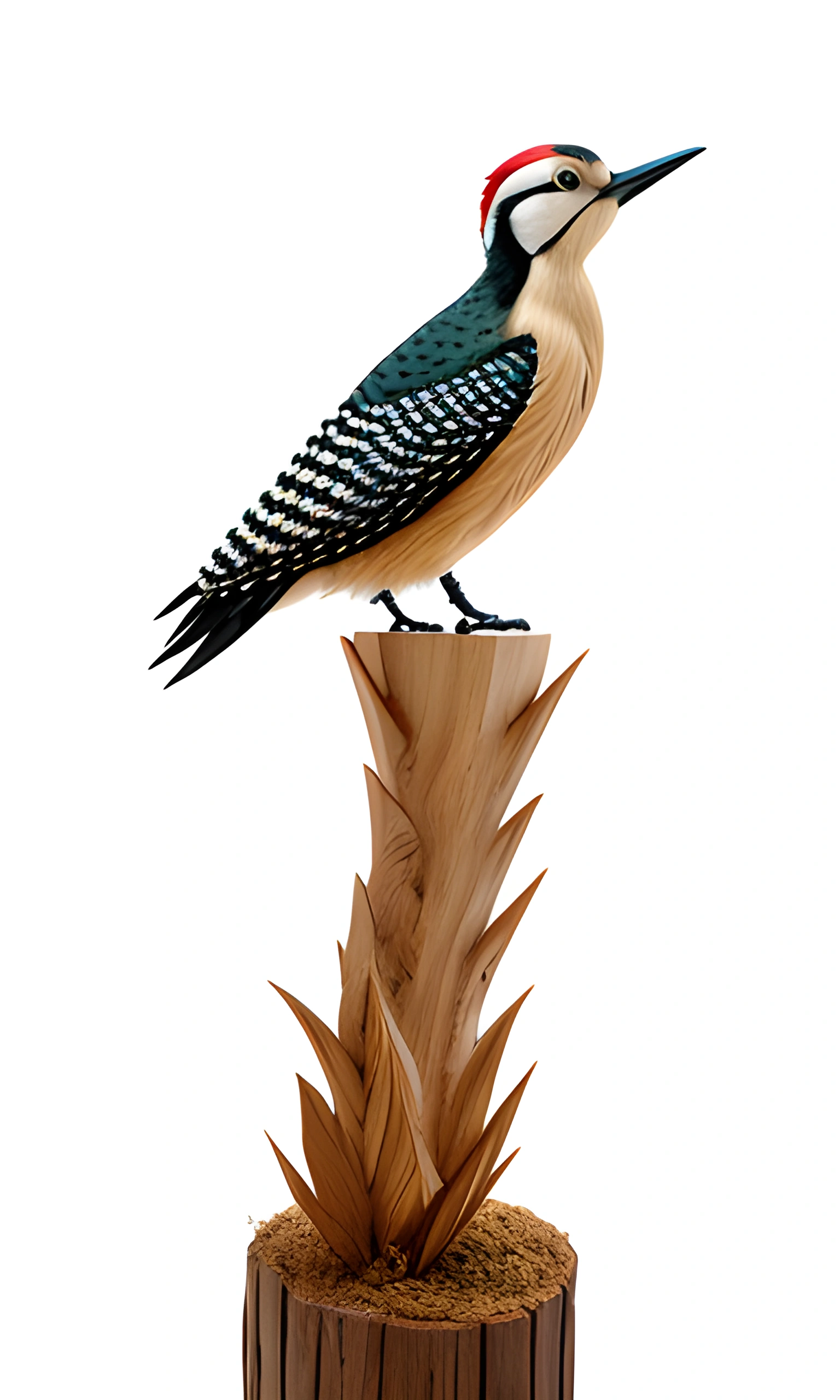 a bird that is sitting on a wooden post