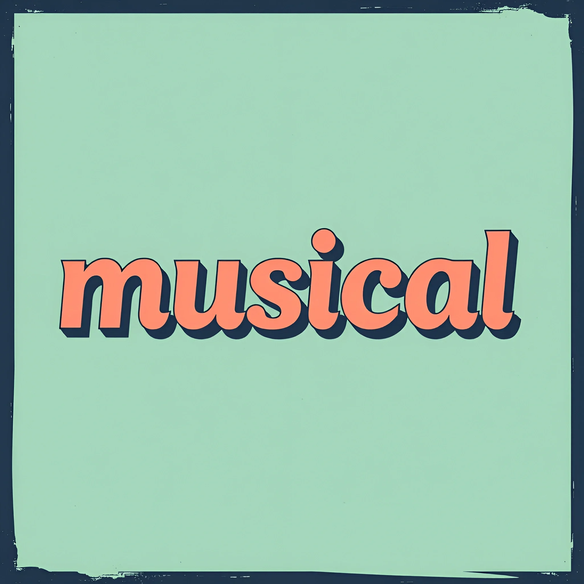 Musicals Text Musical Word Typography Design - Free Download - AI Scribbles