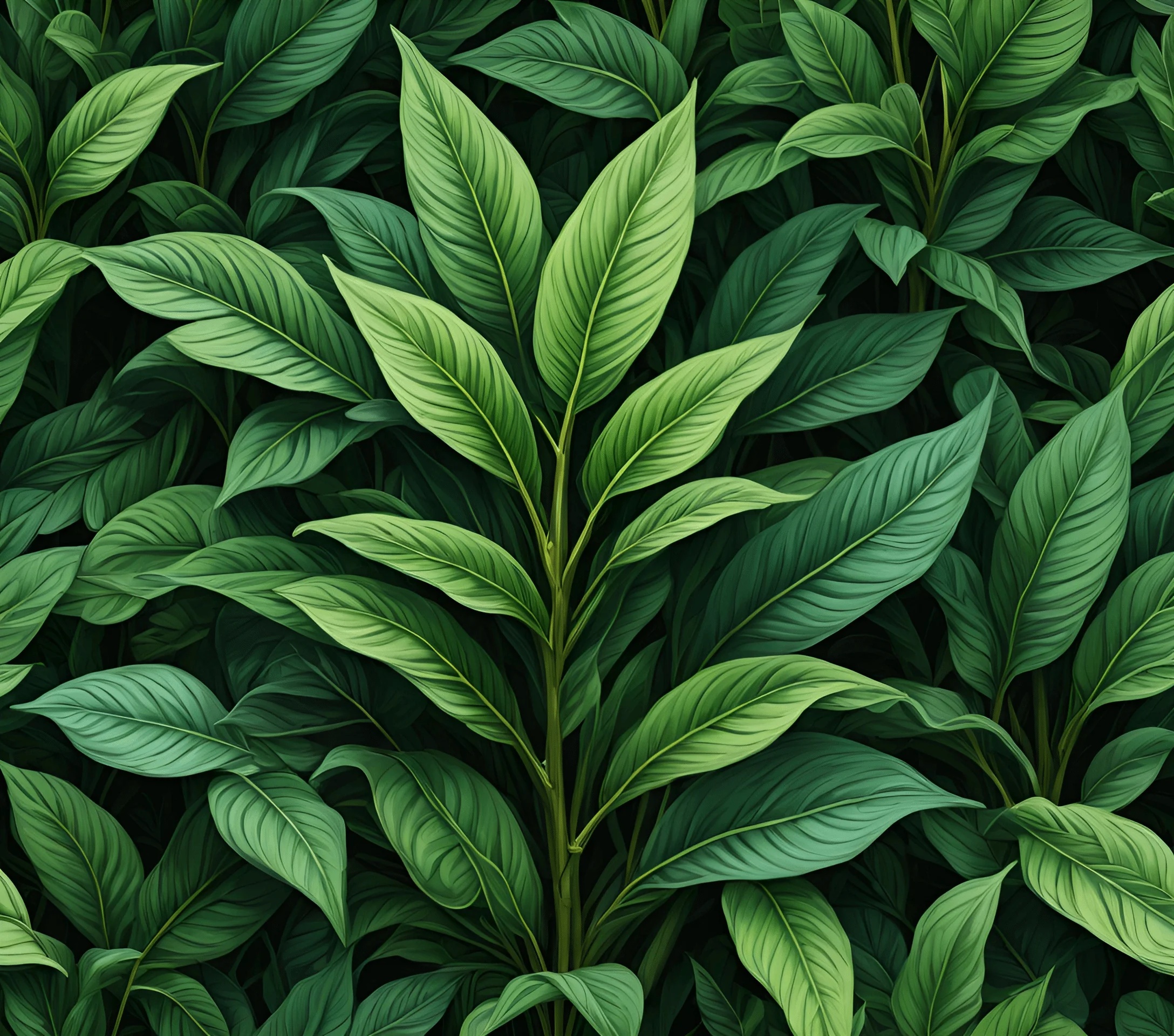 Lush Green Pattern Lush Green Leaf Patterns - Free Download - AI Scribbles