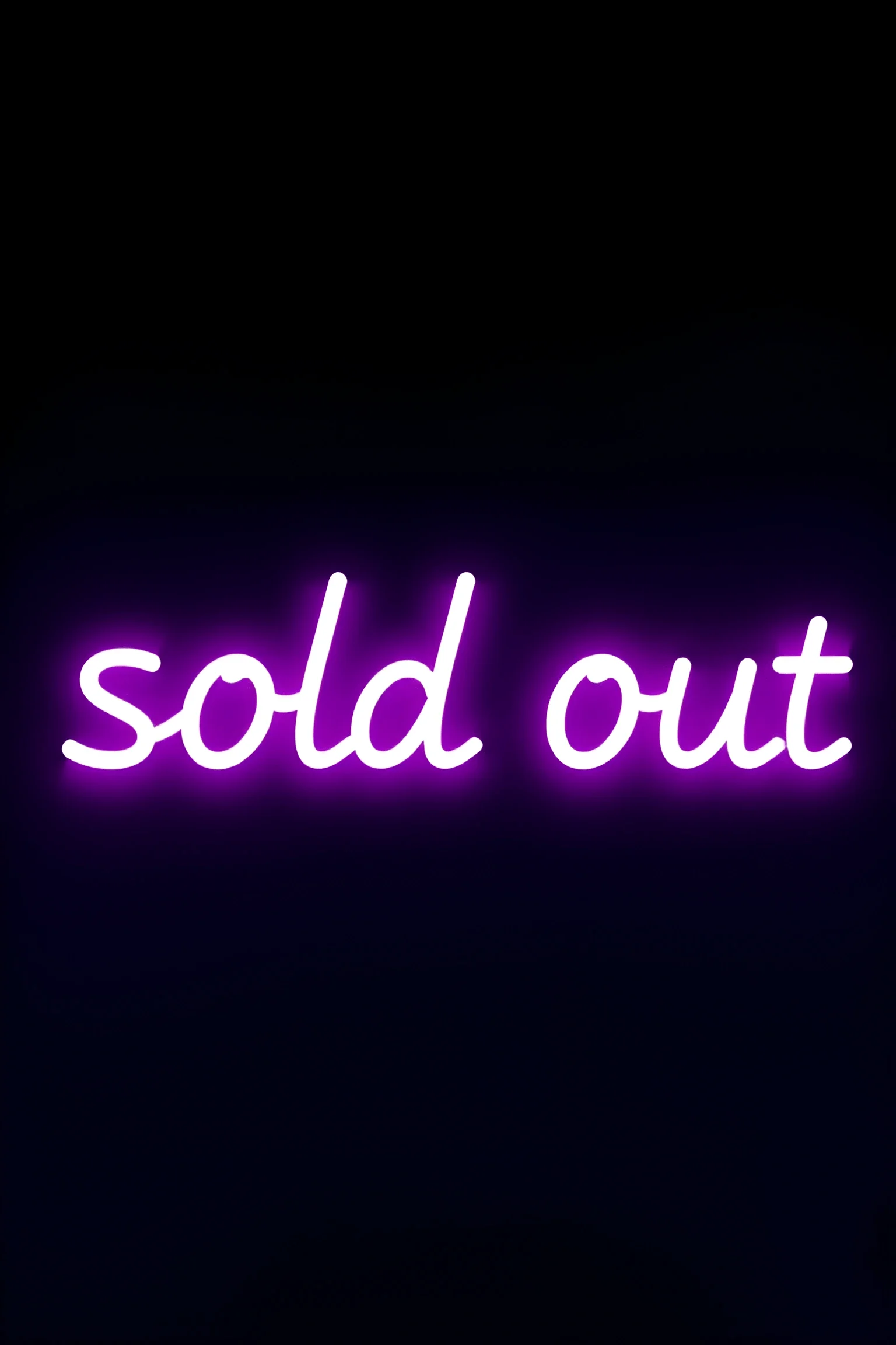 Sold Out Sign Initials Neon Sold Out Sign - Free Download - AI Scribbles