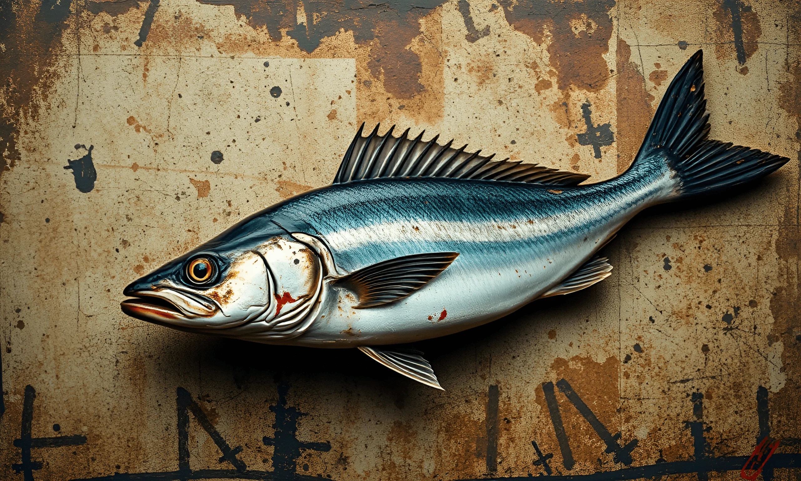 Edit Fish Realistic Realistic Illustration of a Fresh Fish - Free Download - AI Scribbles