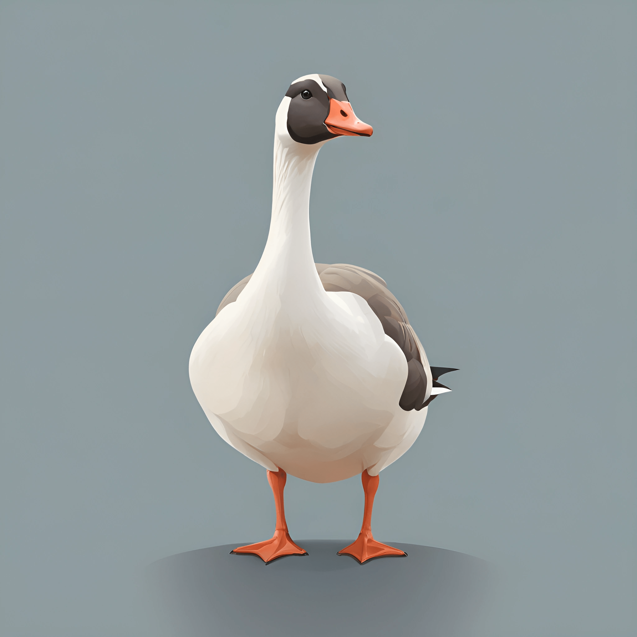 Stylized Goose Illustration - Free Download - AI Scribbles