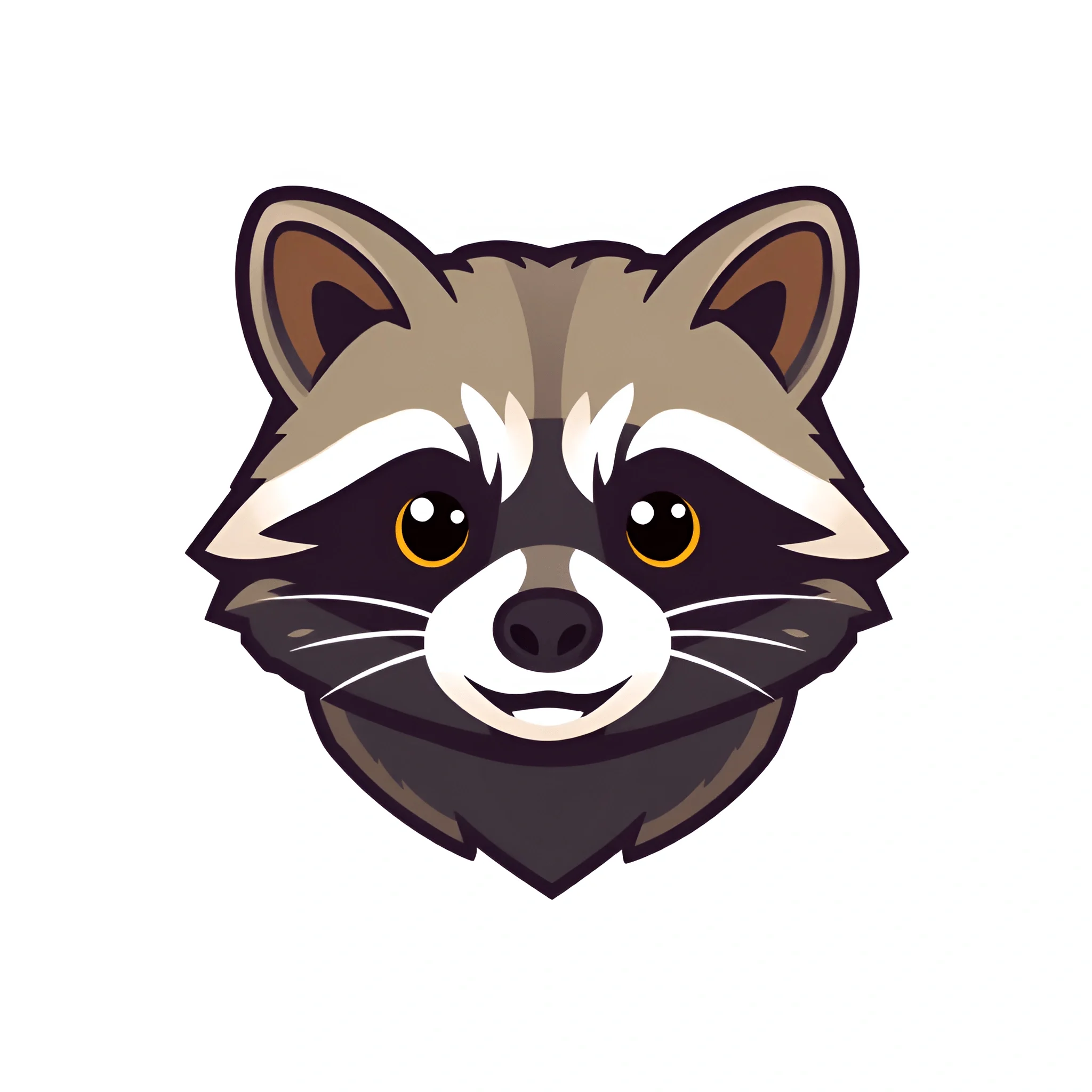 Cartoon Raccoon Head Illustration - Free Download - AI Scribbles