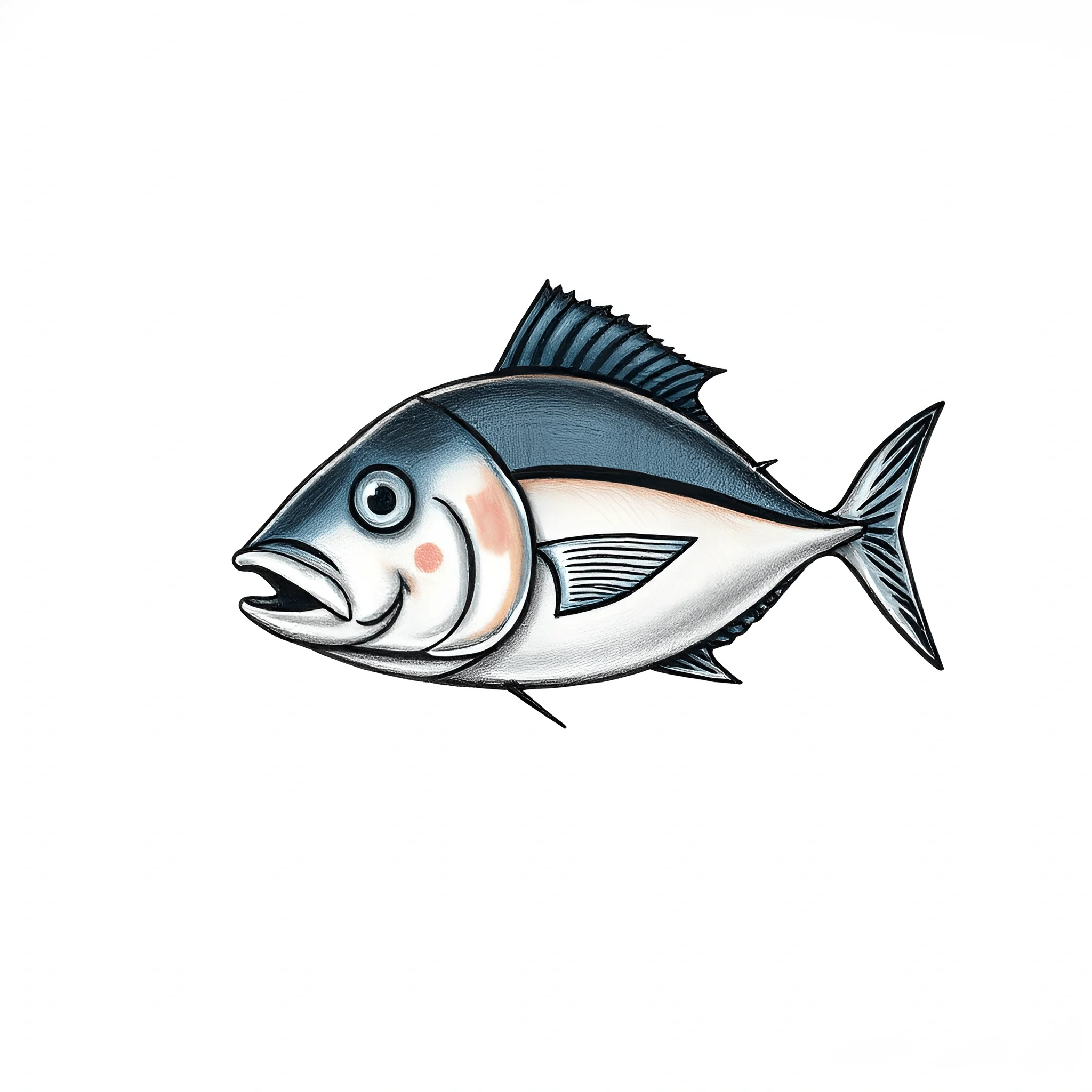 Realistic Illustration of a Fish - Free Download - AI Scribbles
