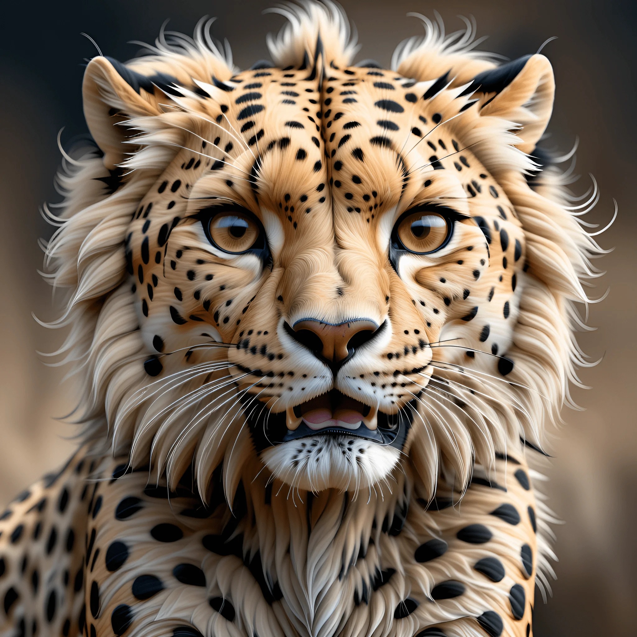 Hyper Realistic Leopard Realistic Leopard Portrait - Free Download - AI Scribbles