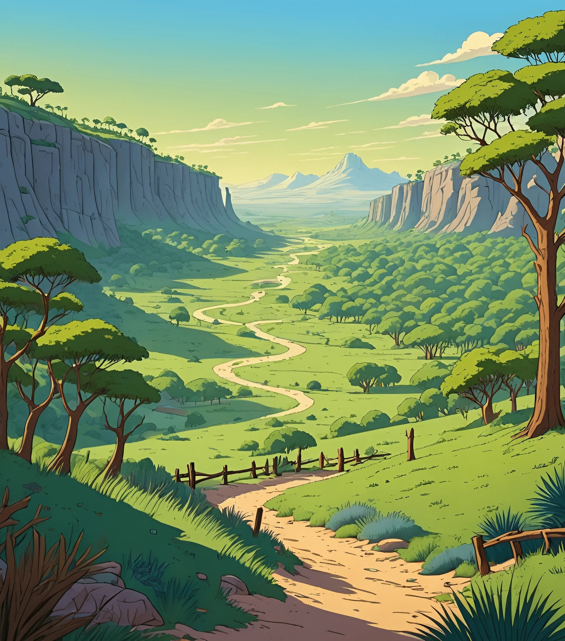 Lush Savannah Landscape - Free Download - AI Scribbles