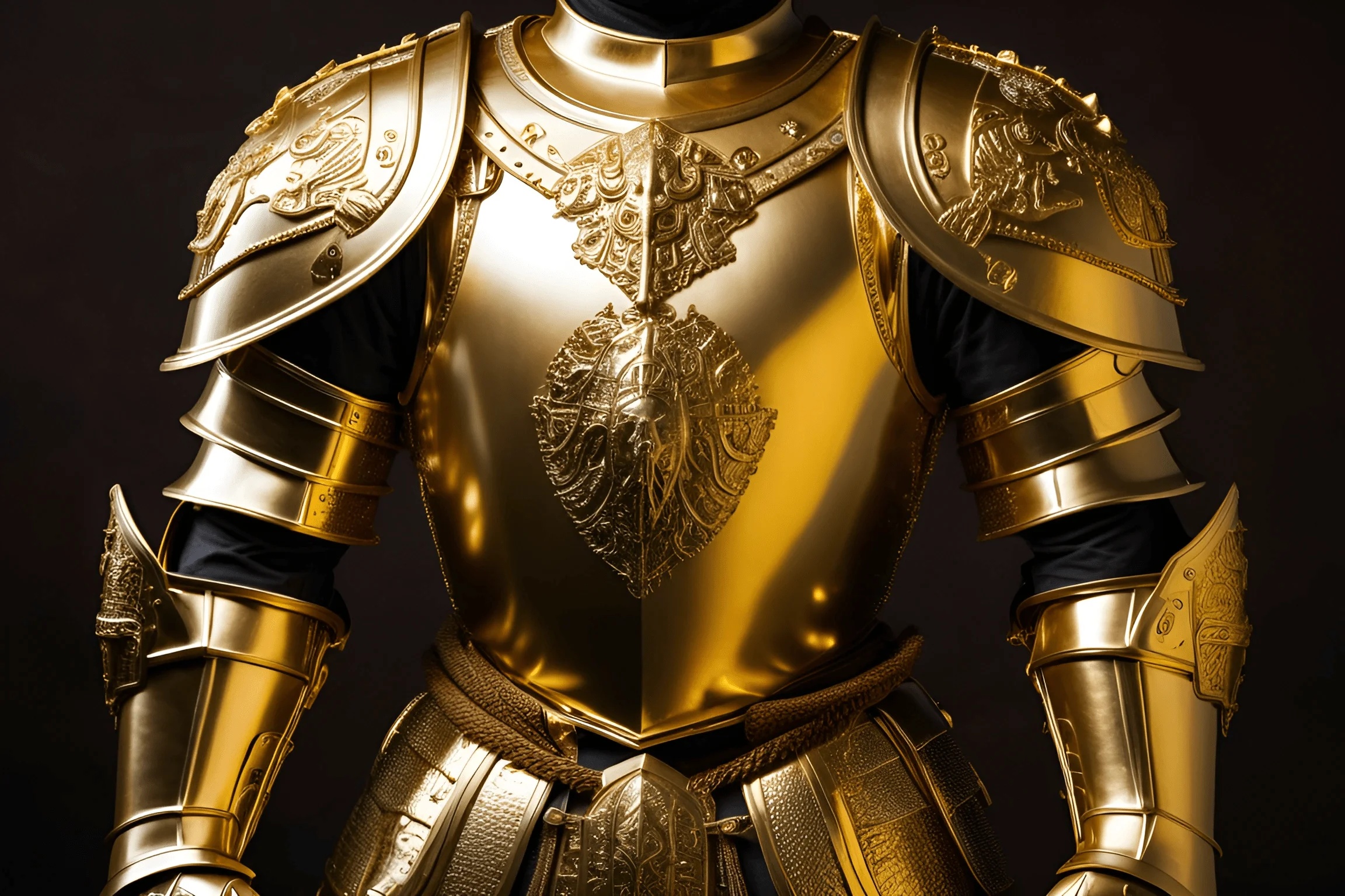 Gold Ornate Medieval Armor - Free Download - AI Scribbles