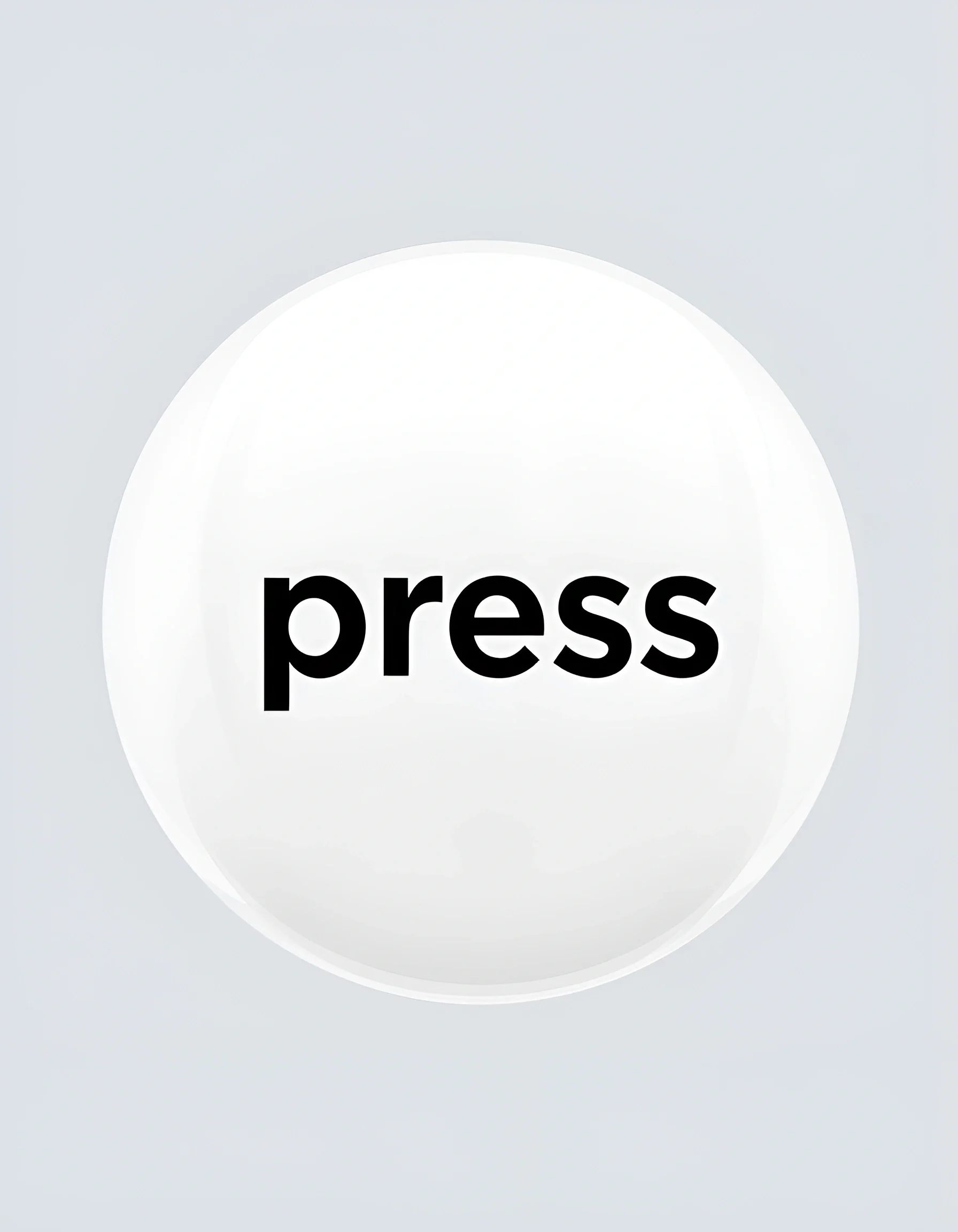 White Press Button with Black Text - Free Download - AI Scribbles