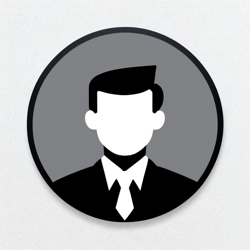 man in a suit and tie in a circle