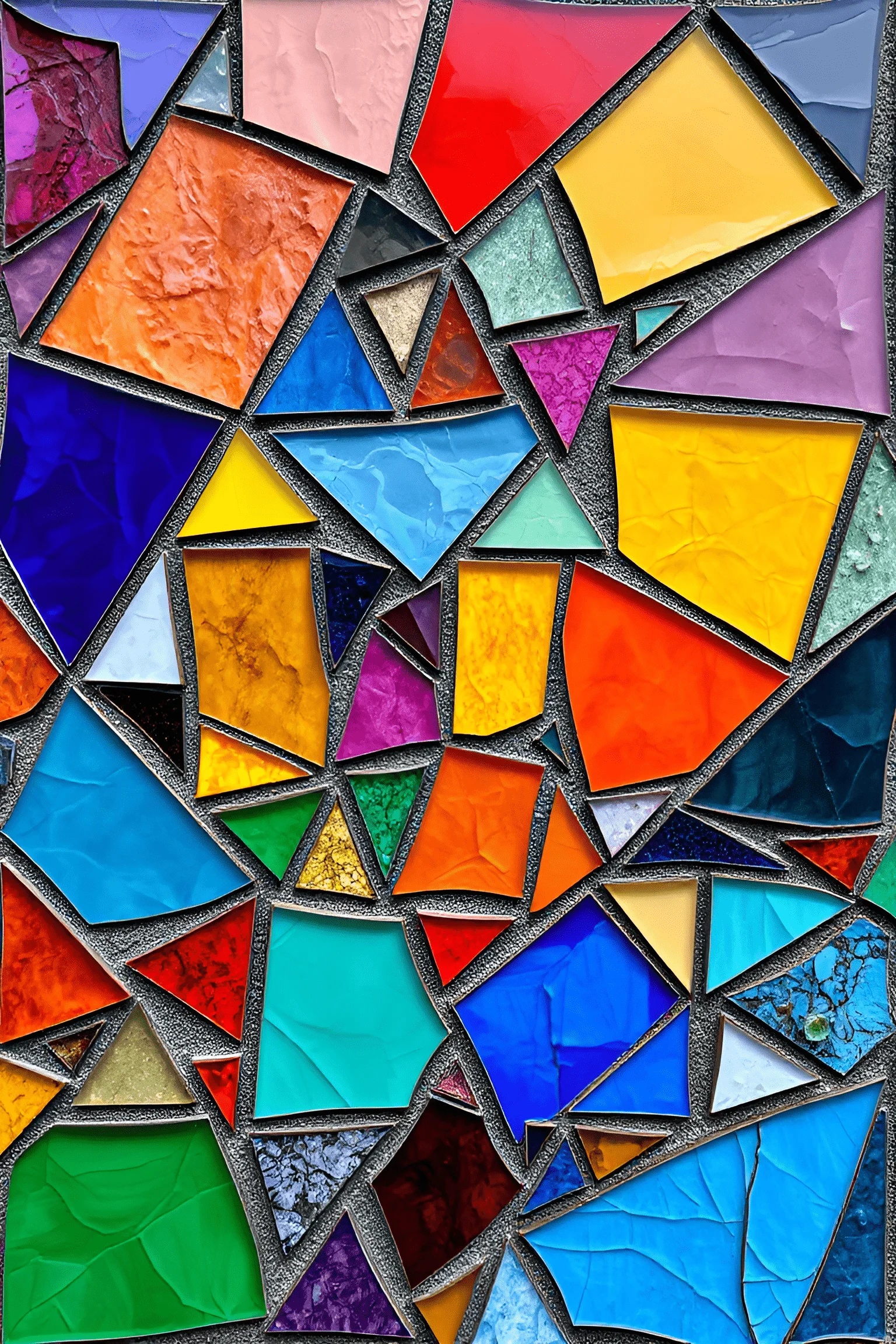 Colorful Mosaic Stained Glass Pattern - Free Download - AI Scribbles