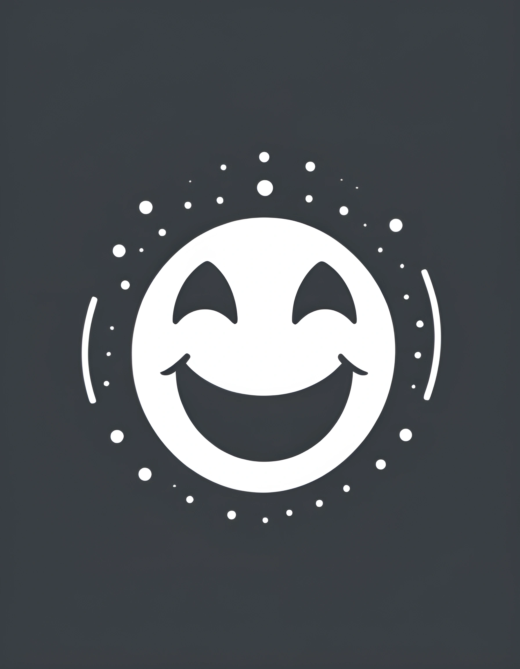 Cheerful Smiley Emoticon Design - Free Download - AI Scribbles