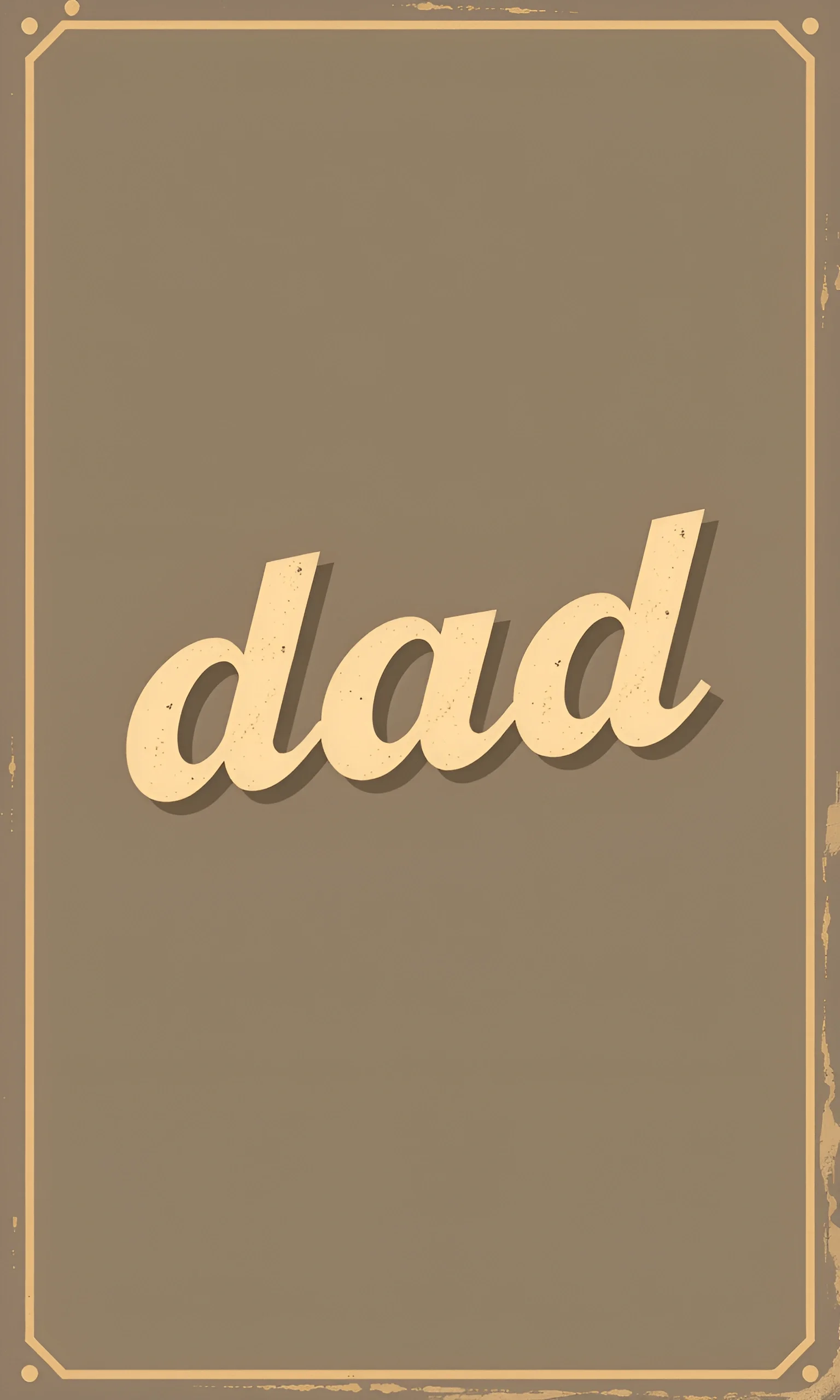 Antique Dad Lettering Retro Dad Typography Art - Free Download - AI Scribbles