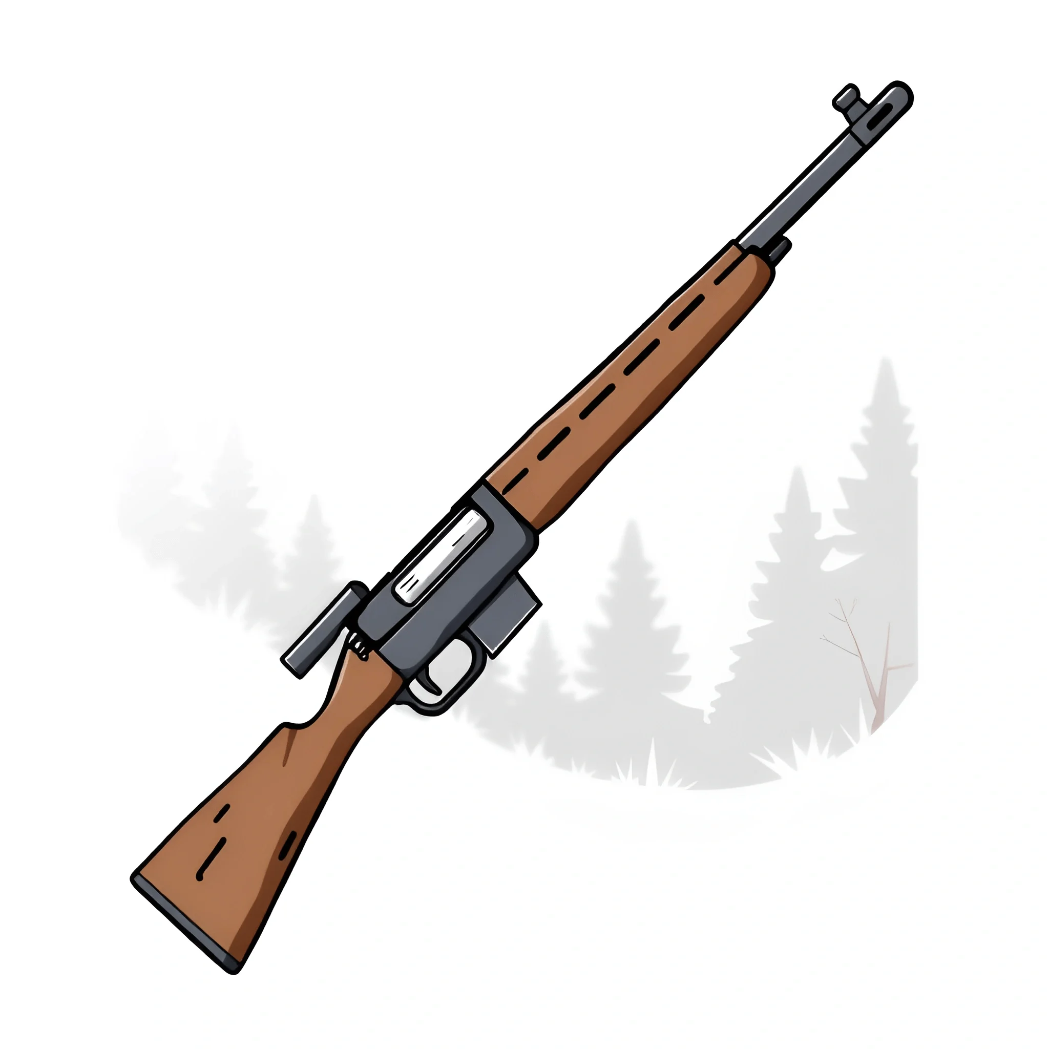 Old Rifle Doodle Illustration of a Vintage Rifle - Free Download - AI Scribbles