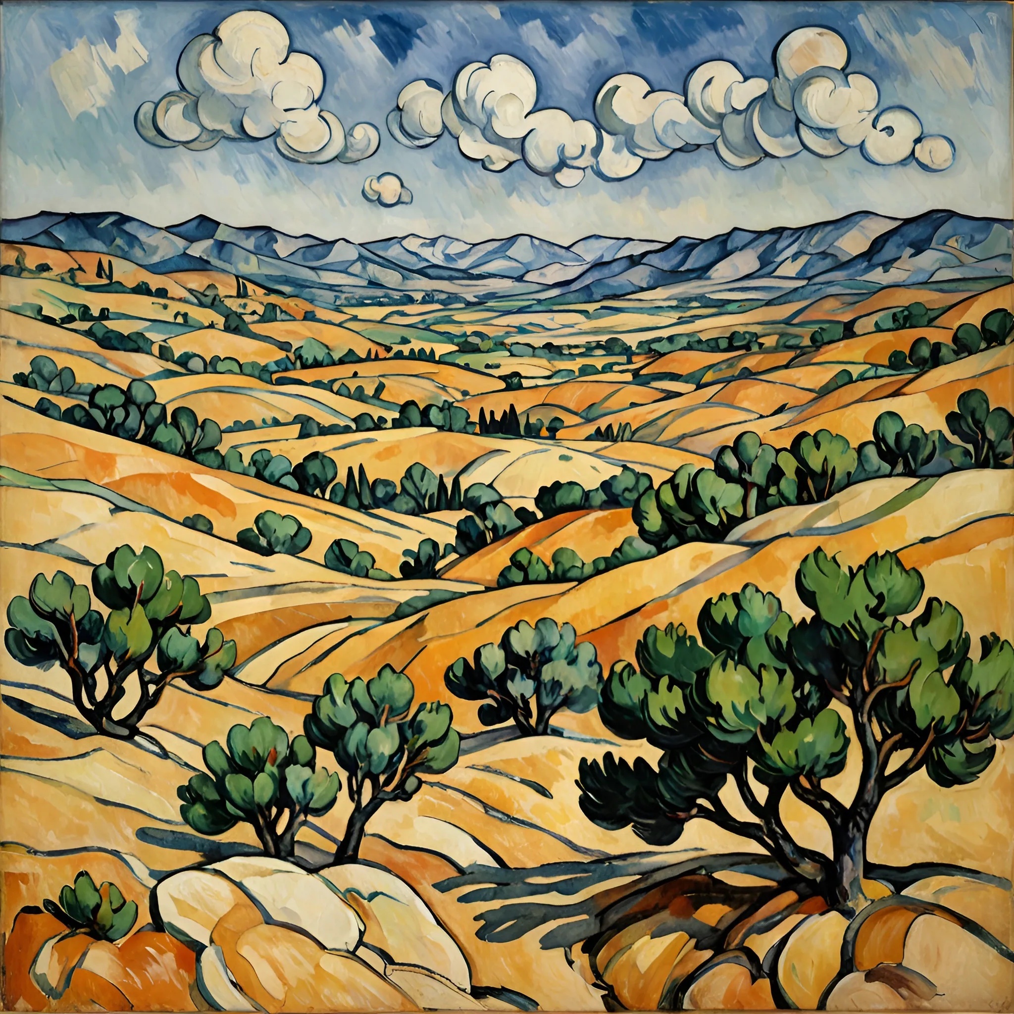 Vibrant Landscape Painting - Free Download - AI Scribbles