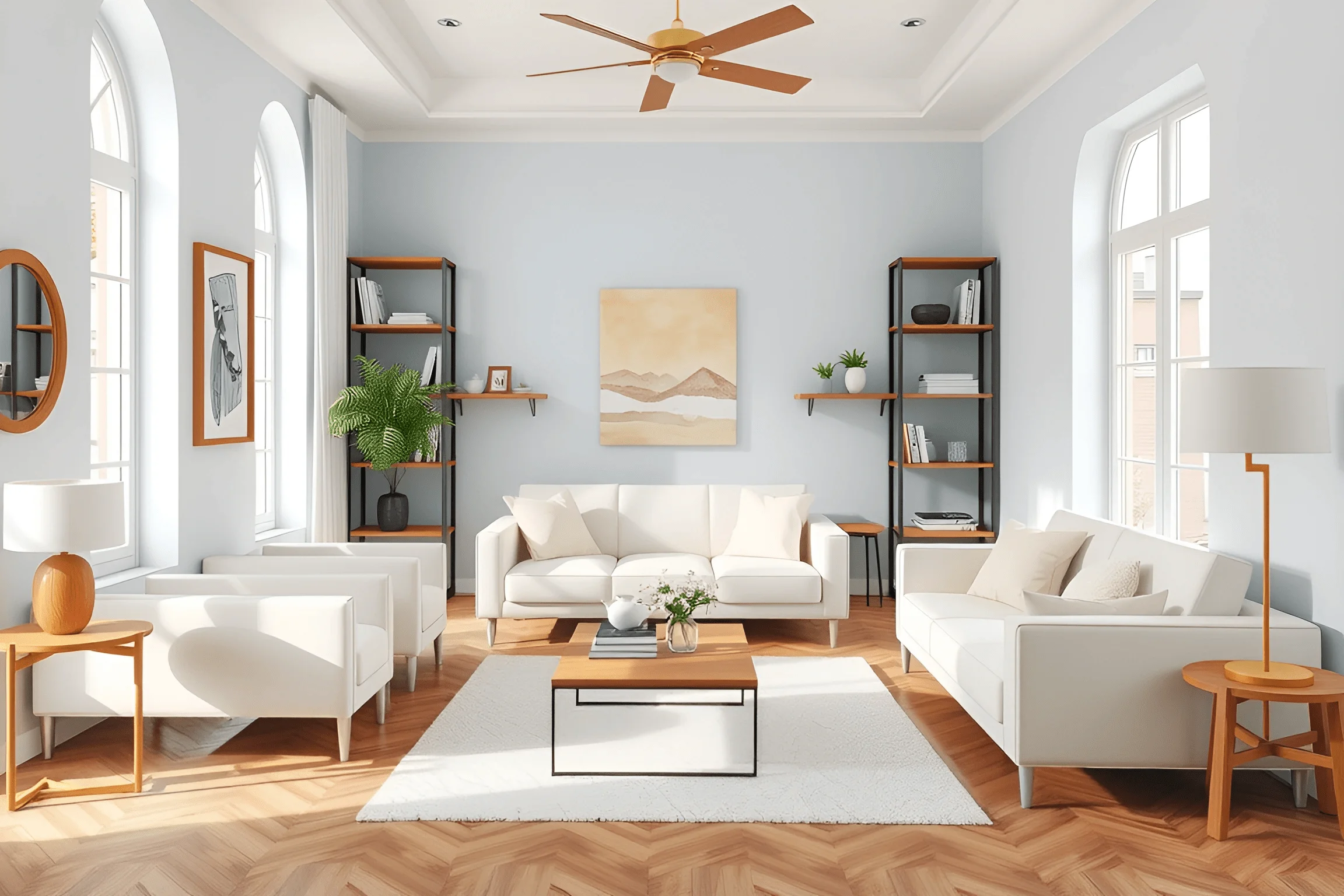 Modern Living Room Interior Design - Free Download - AI Scribbles