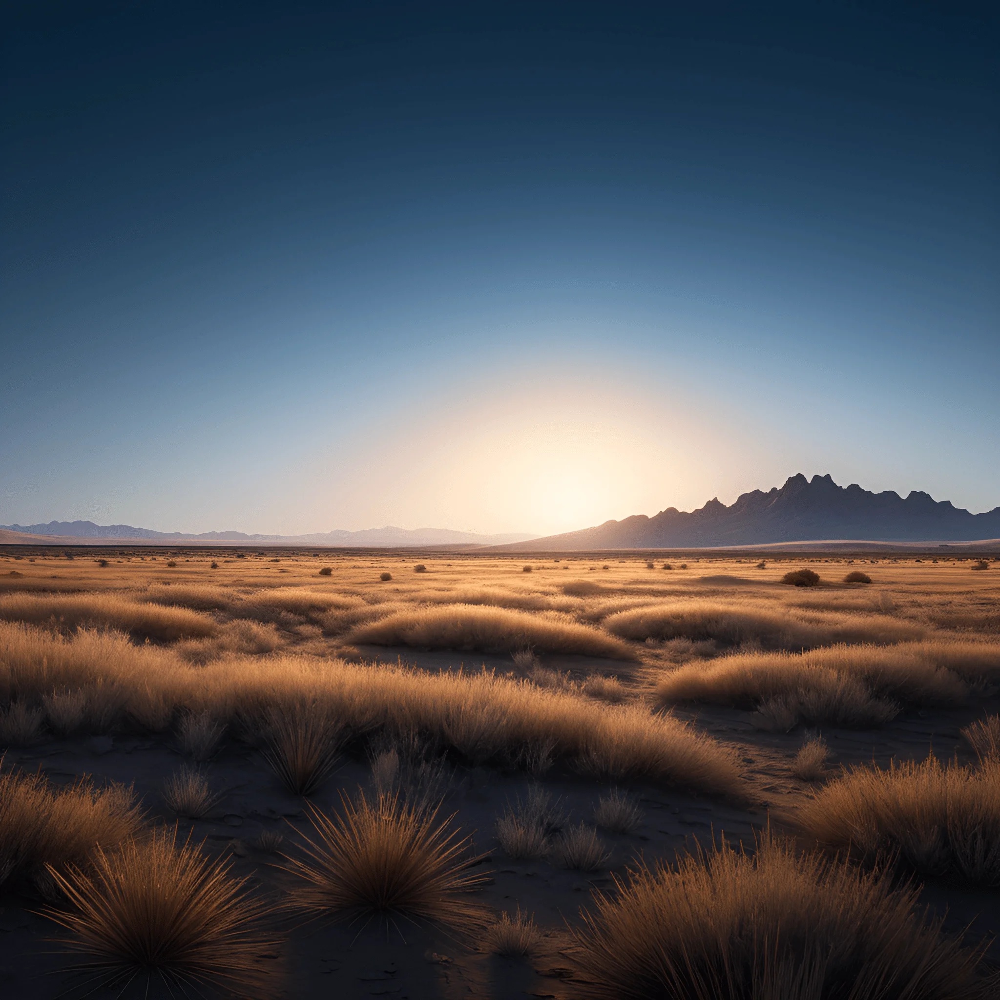 Golden Desert Landscape at Sunset - Free Download - AI Scribbles