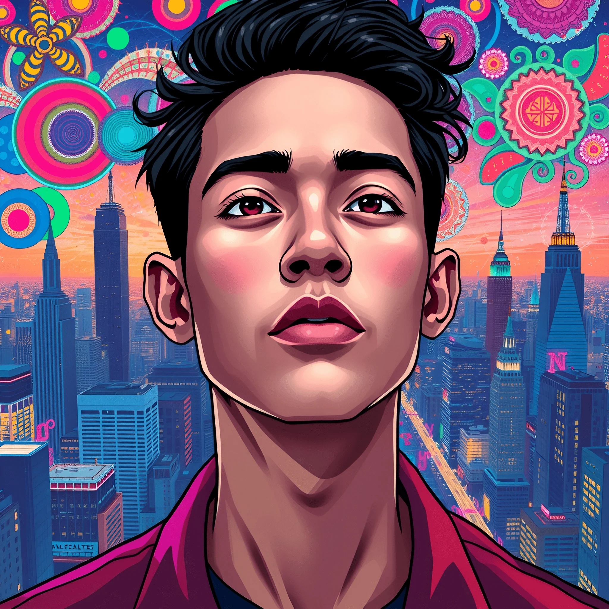 Urban Portrait With Vibrant Background Free Download AI Scribbles urban-portrait-with-vibrant-background-free-download-ai-scribbles
