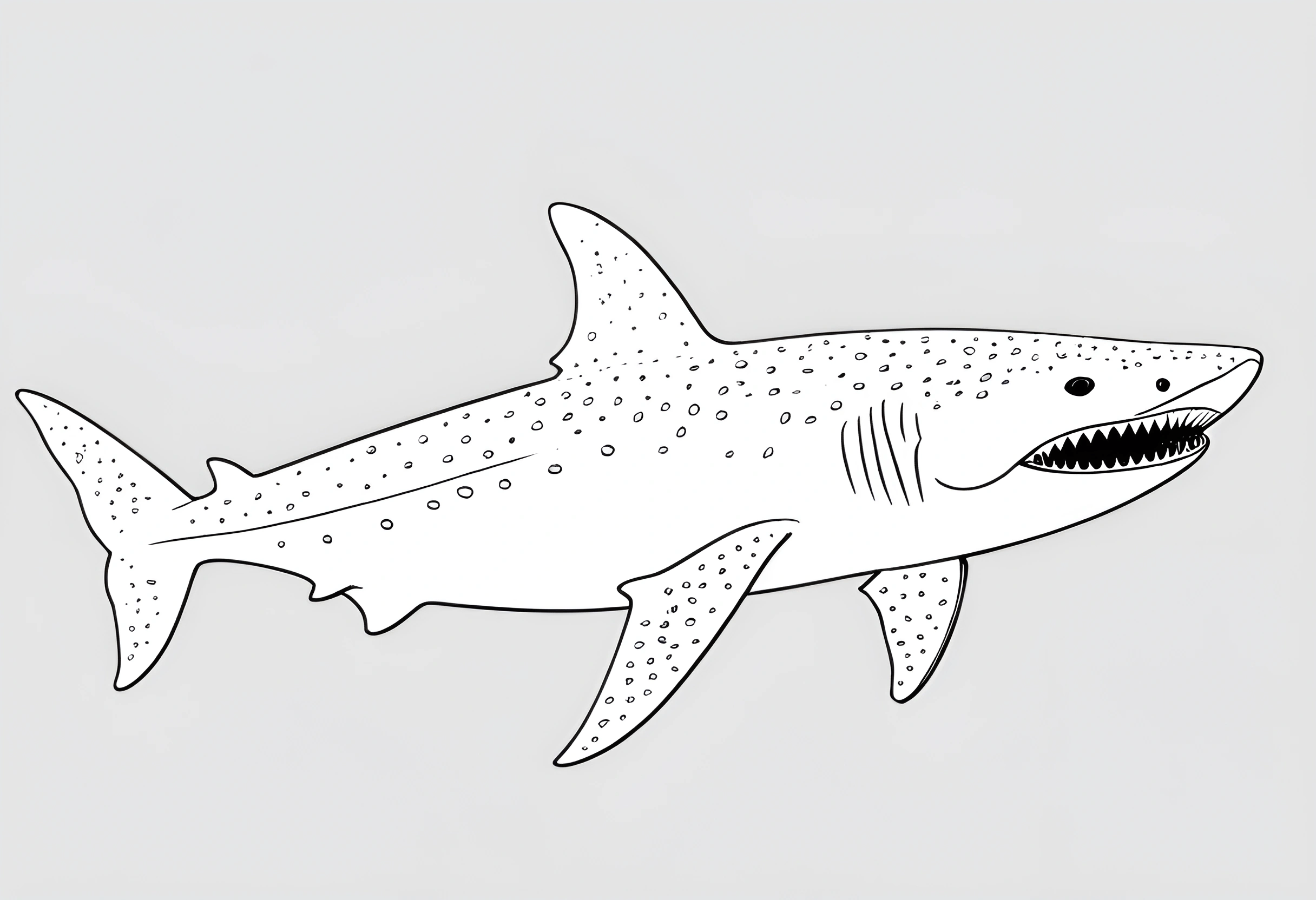 Illustration of a Prehistoric Shark - Free Download - AI Scribbles