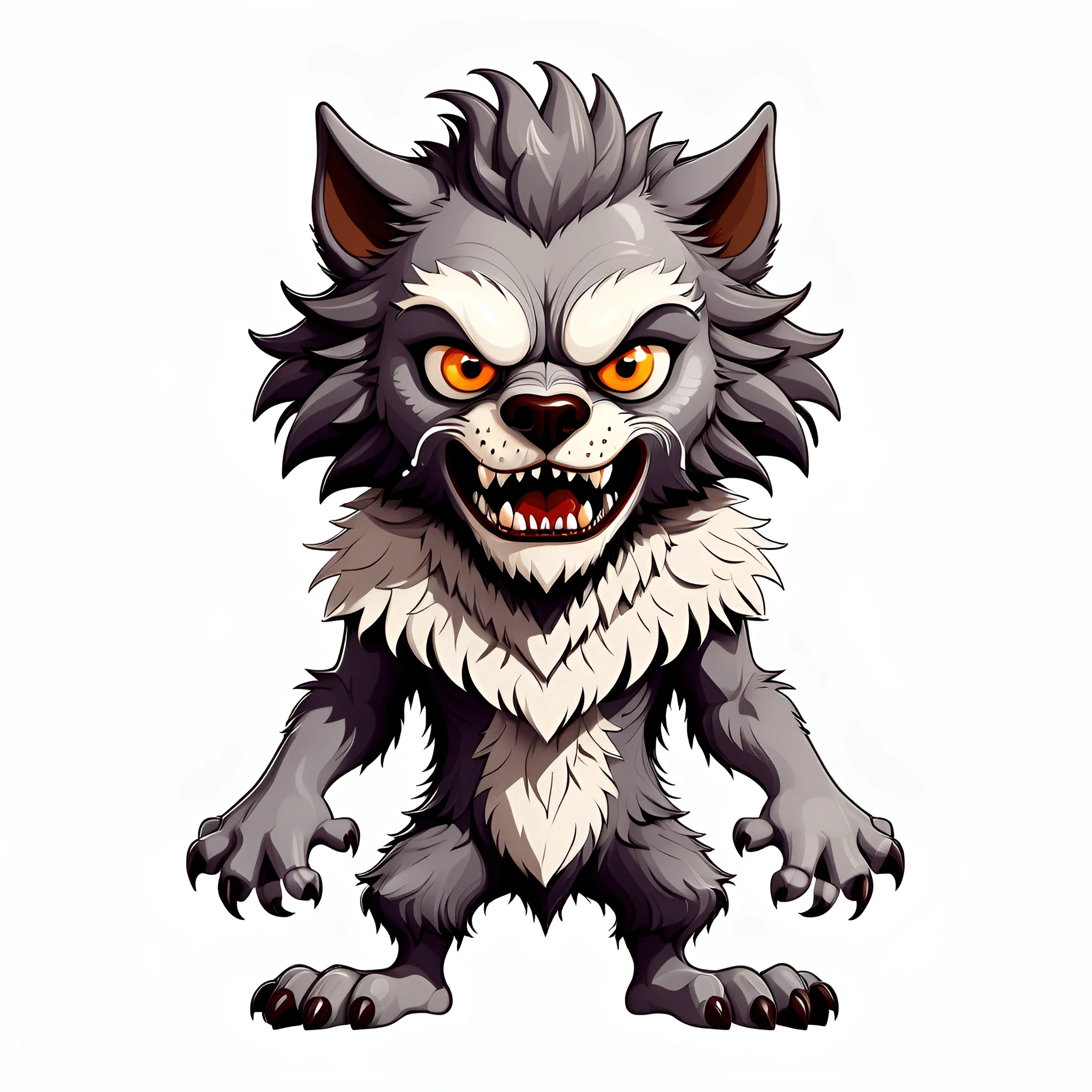 Cartoon Werewolf Art - Free Download - AI Scribbles