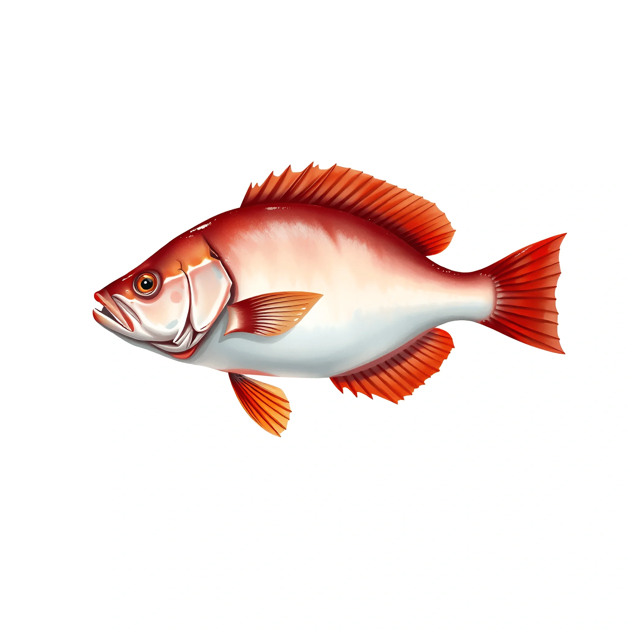 Red Snapper Fish Illustration - Free Download - AI Scribbles