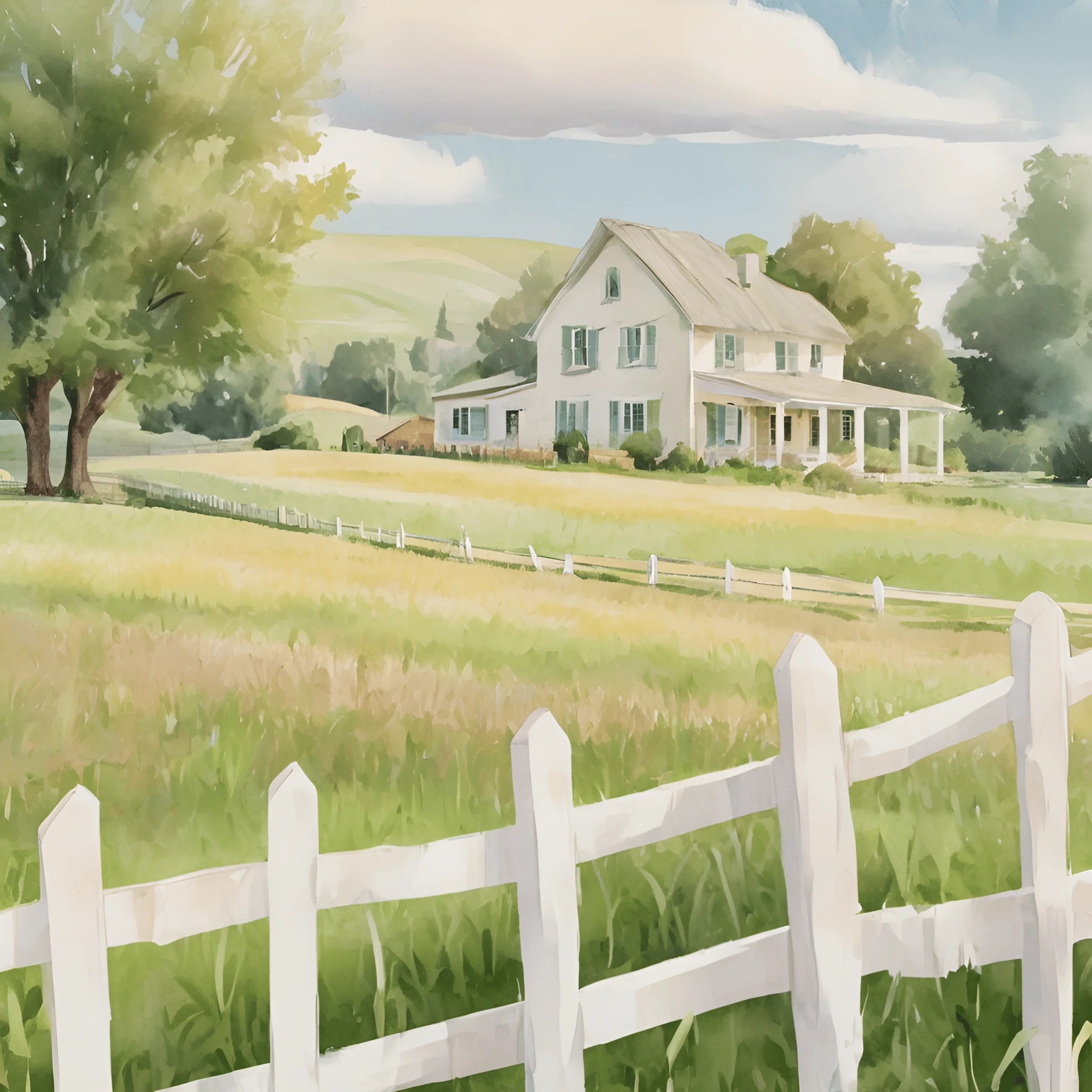 Tranquil Countryside House - Free Download - AI Scribbles
