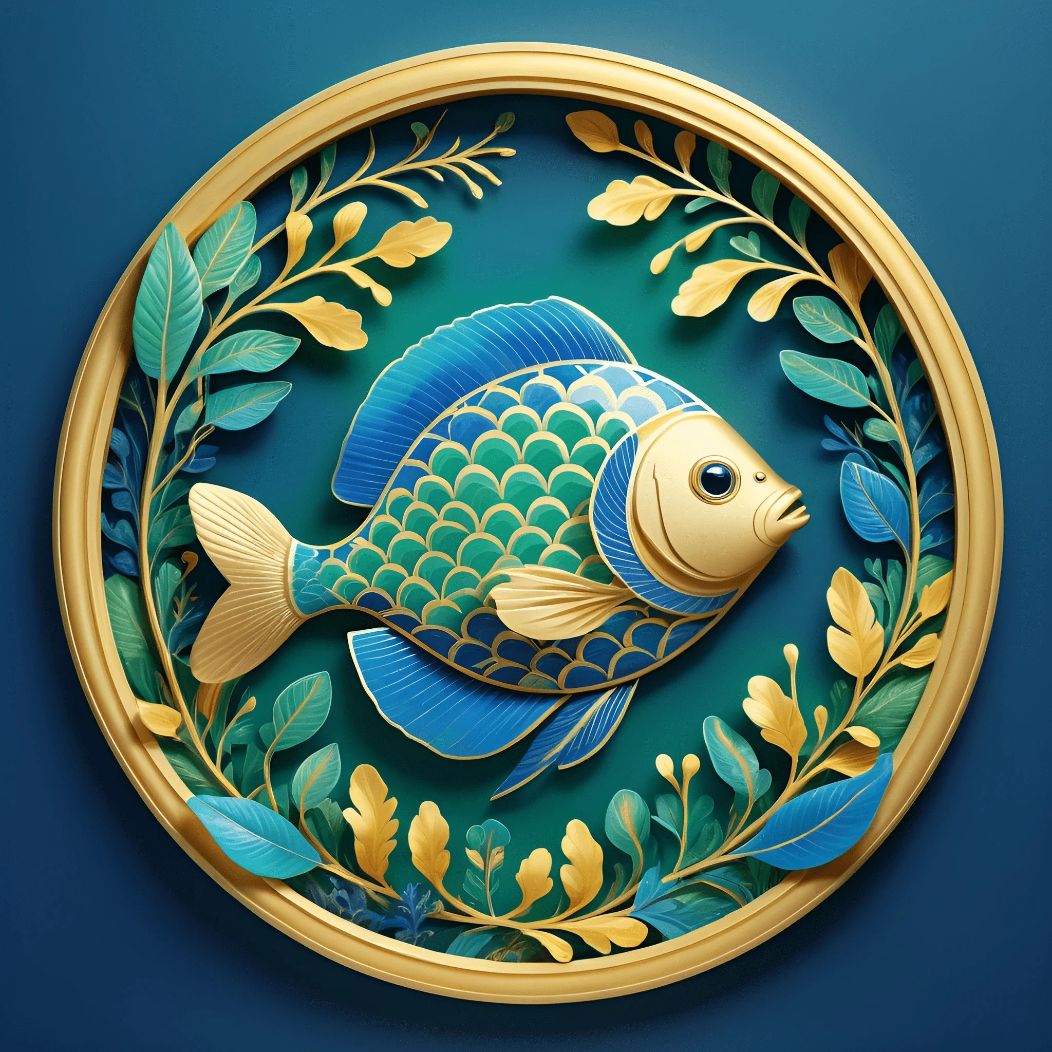 Decorative Fish Illustration - Free Download - AI Scribbles