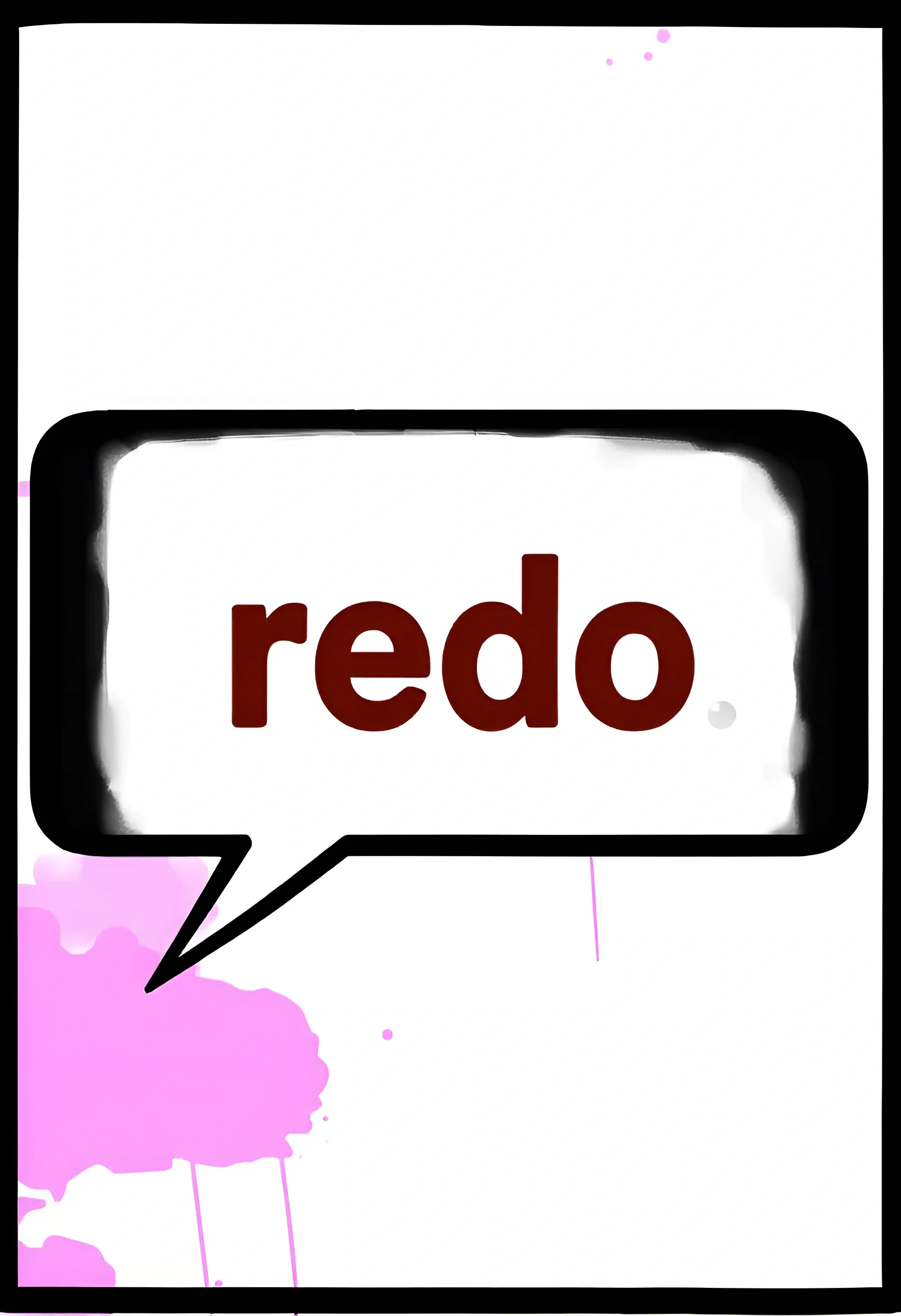 Redo Speech Bubble Illustration - Free Download - AI Scribbles