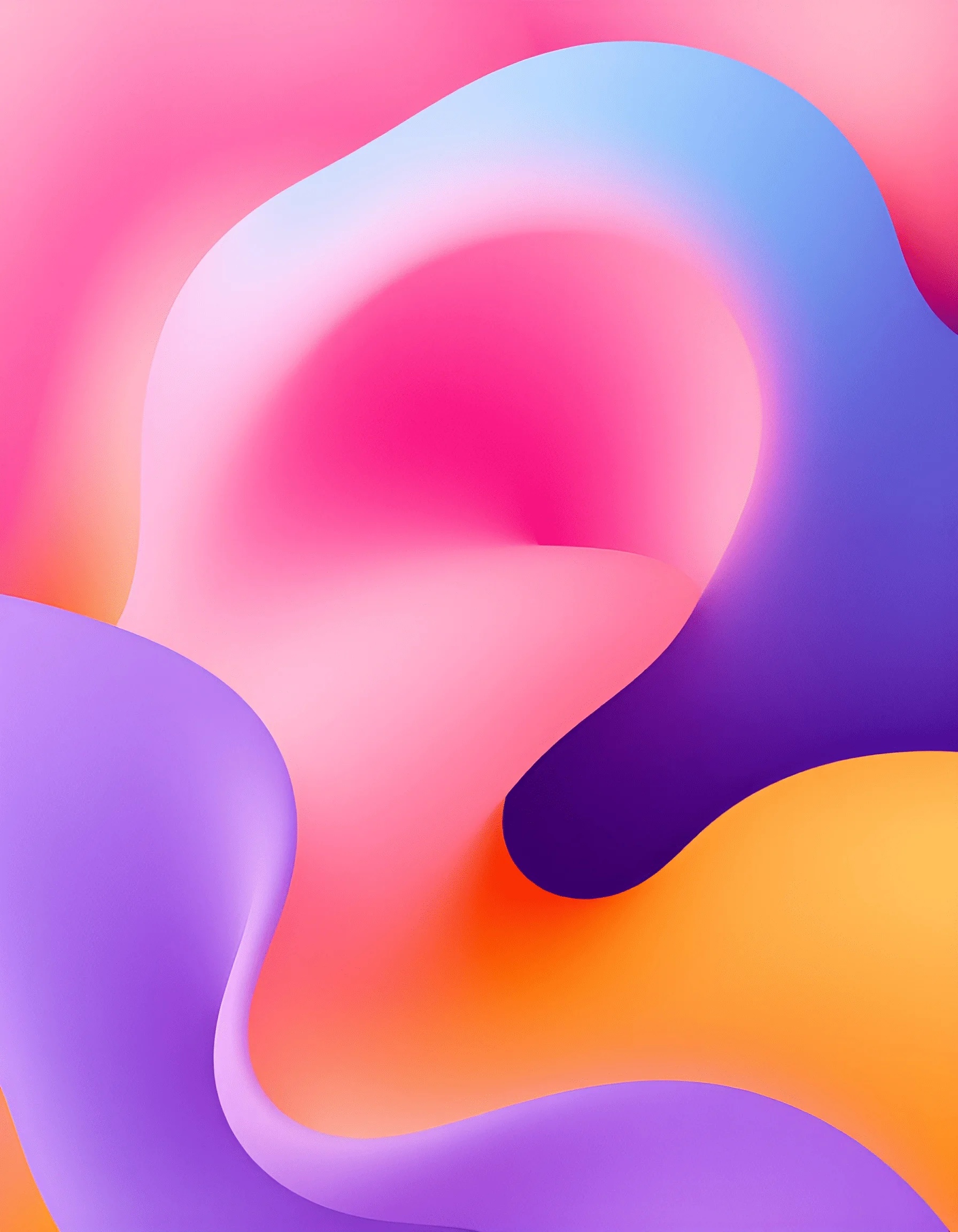 Abstract Colorful Organic Shapes Background - Free Download - AI Scribbles