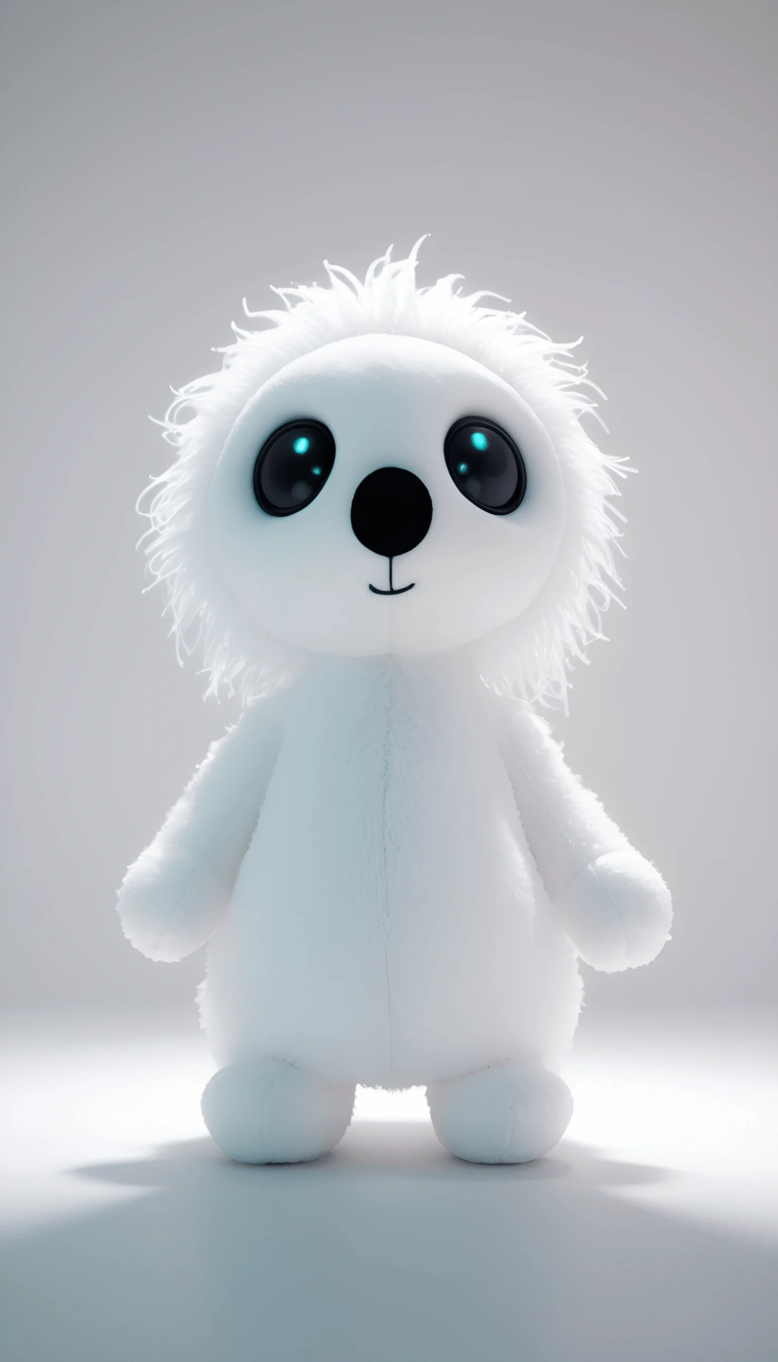 Adorable White Plush Toy - Free Download - AI Scribbles