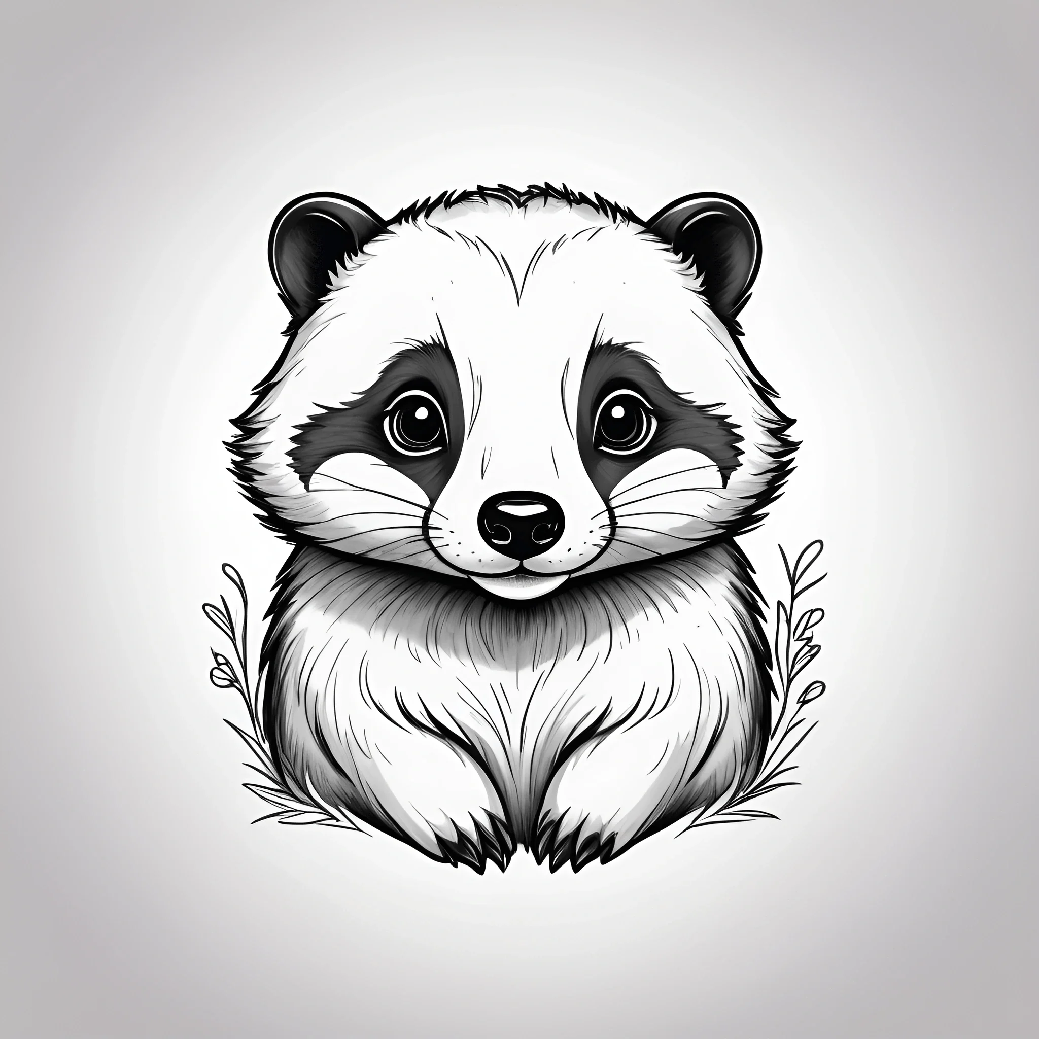 Adorable Hand-Drawn Panda - Free Download - AI Scribbles