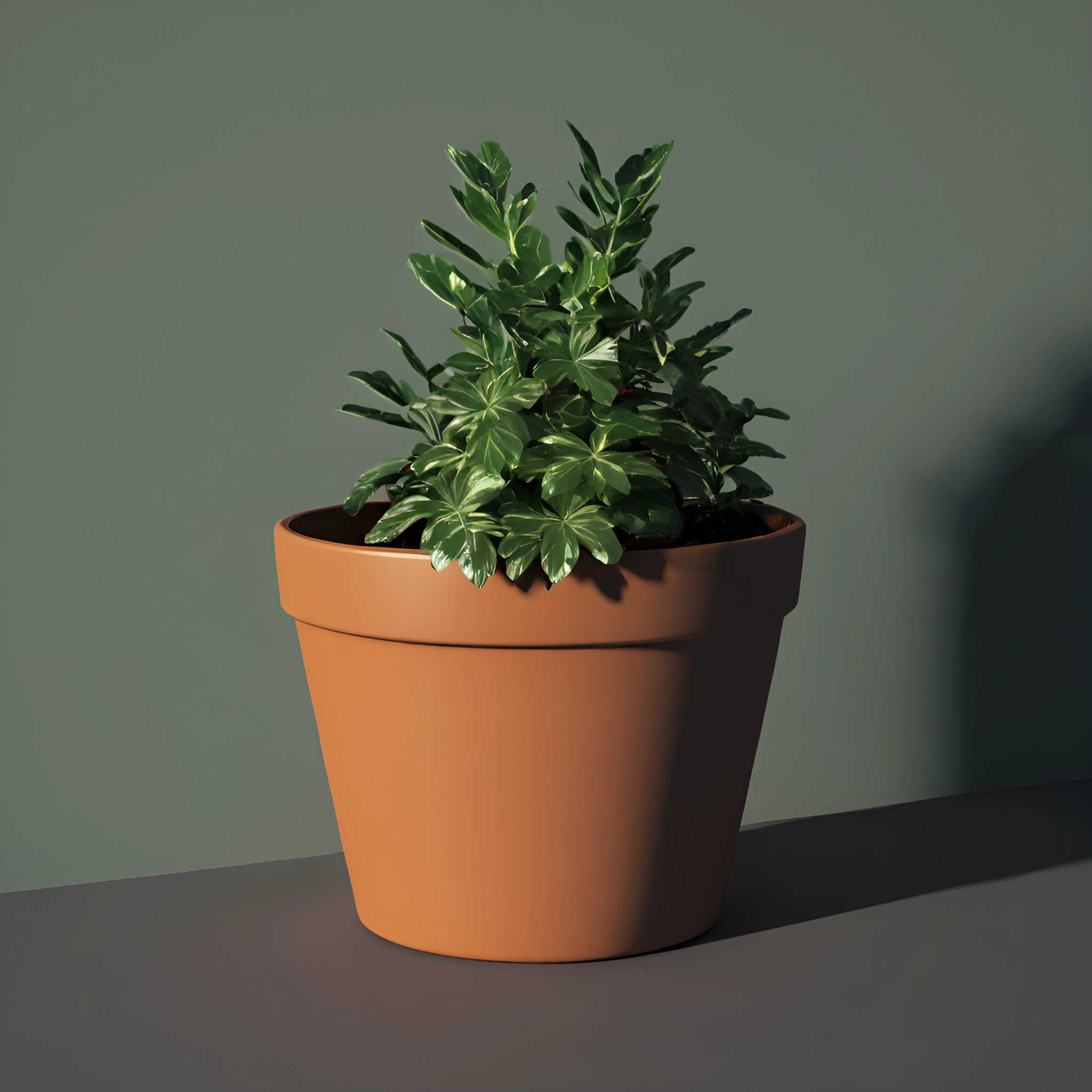 Potted Indoor Plant with Lush Green Leaves - Free Download - AI Scribbles