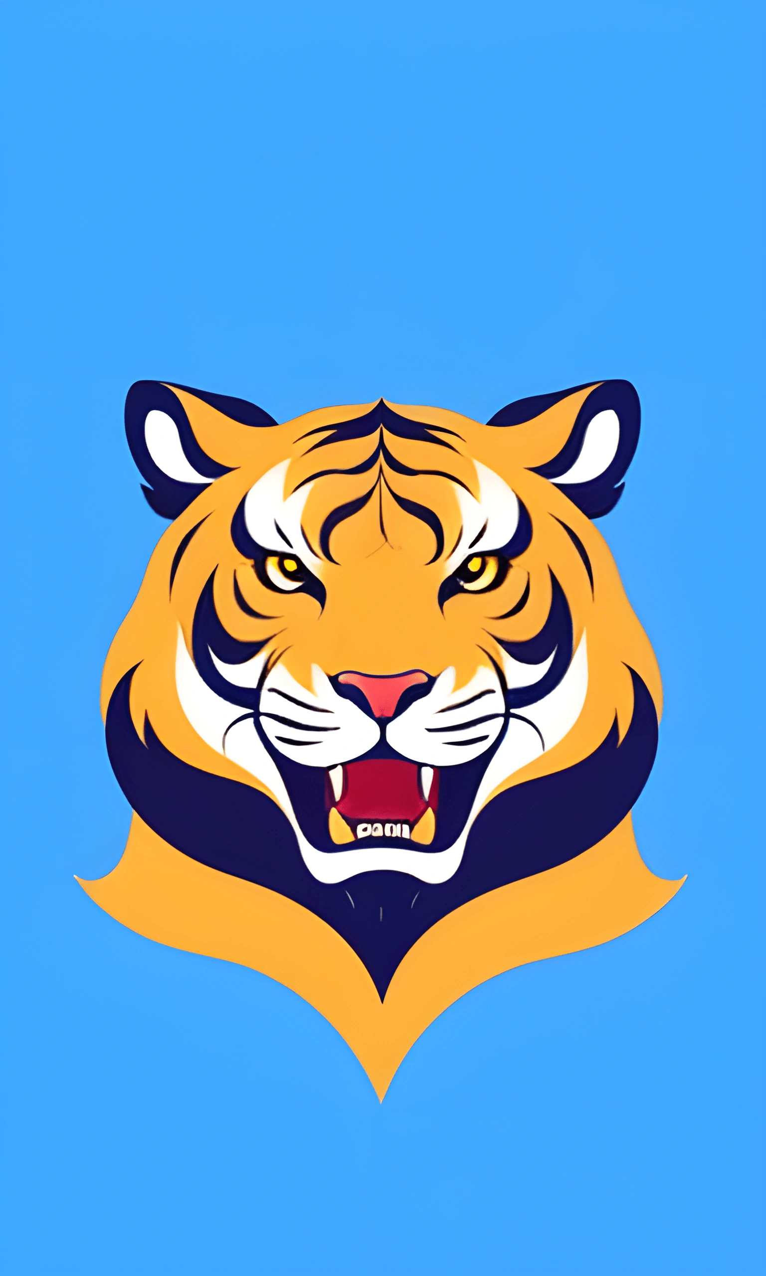 Vector Tiger Illustration - Free Download - AI Scribbles