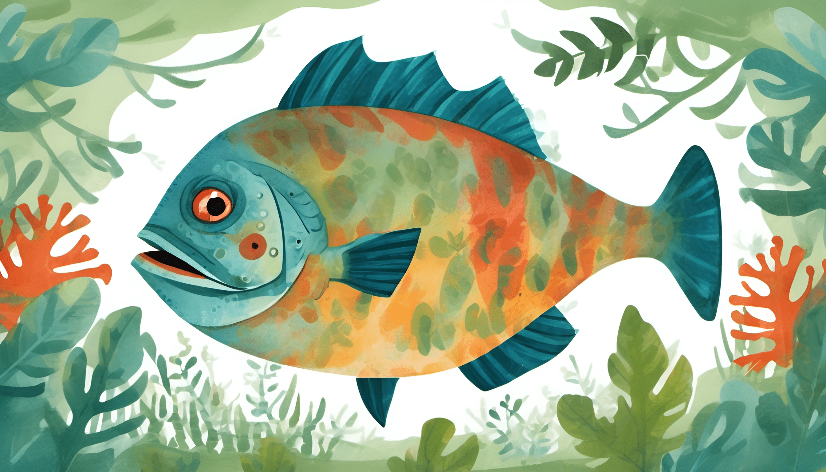Colorful Fish in Underwater Scene - Free Download - AI Scribbles