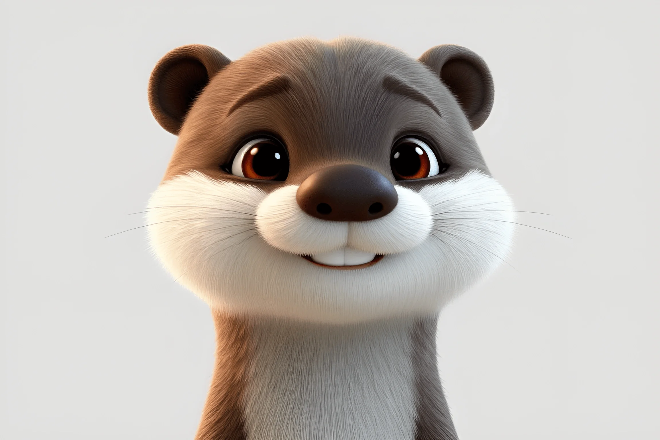 Cute Cartoon Otter Character - Free Download - AI Scribbles