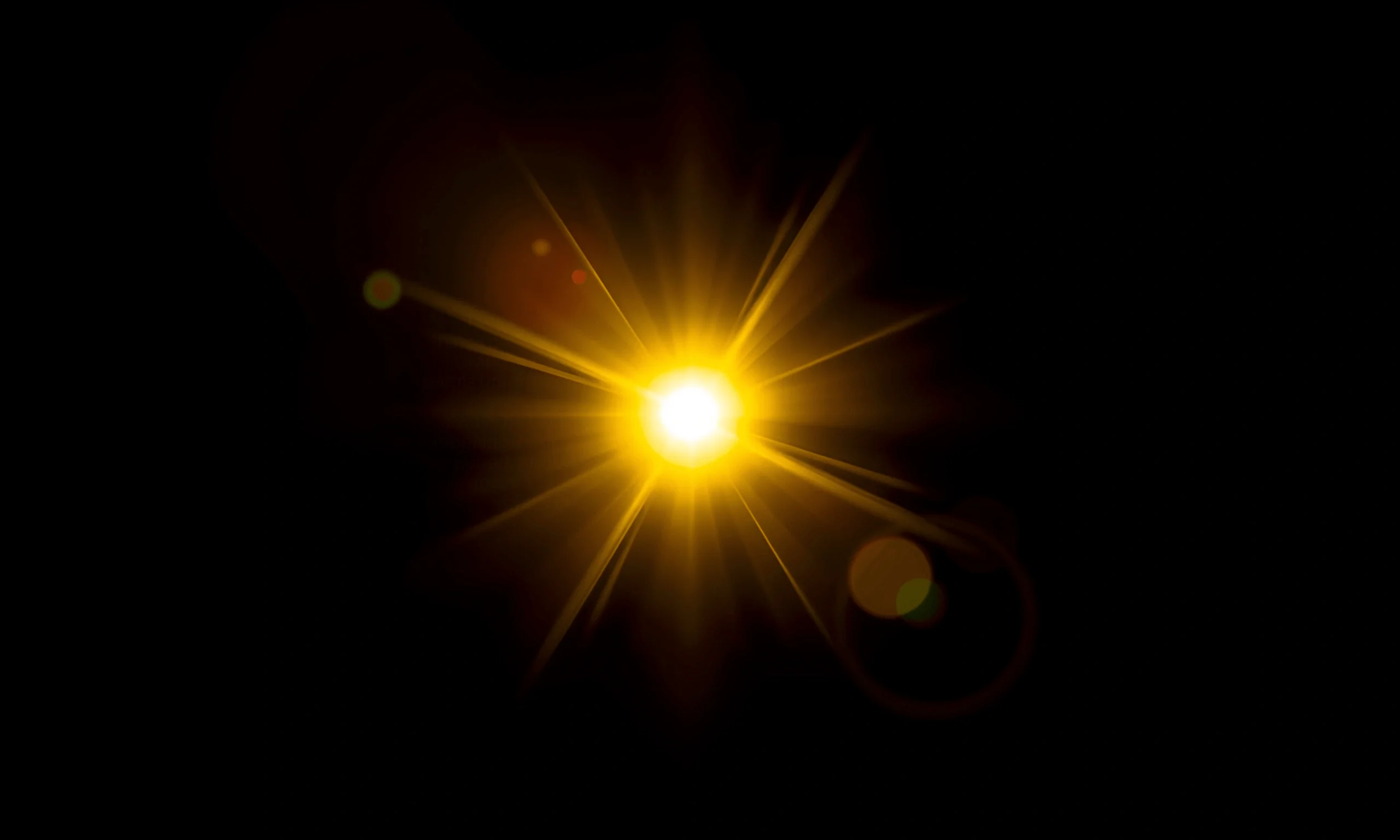 Bright Yellow Lens Flare Effect - Free Download - AI Scribbles
