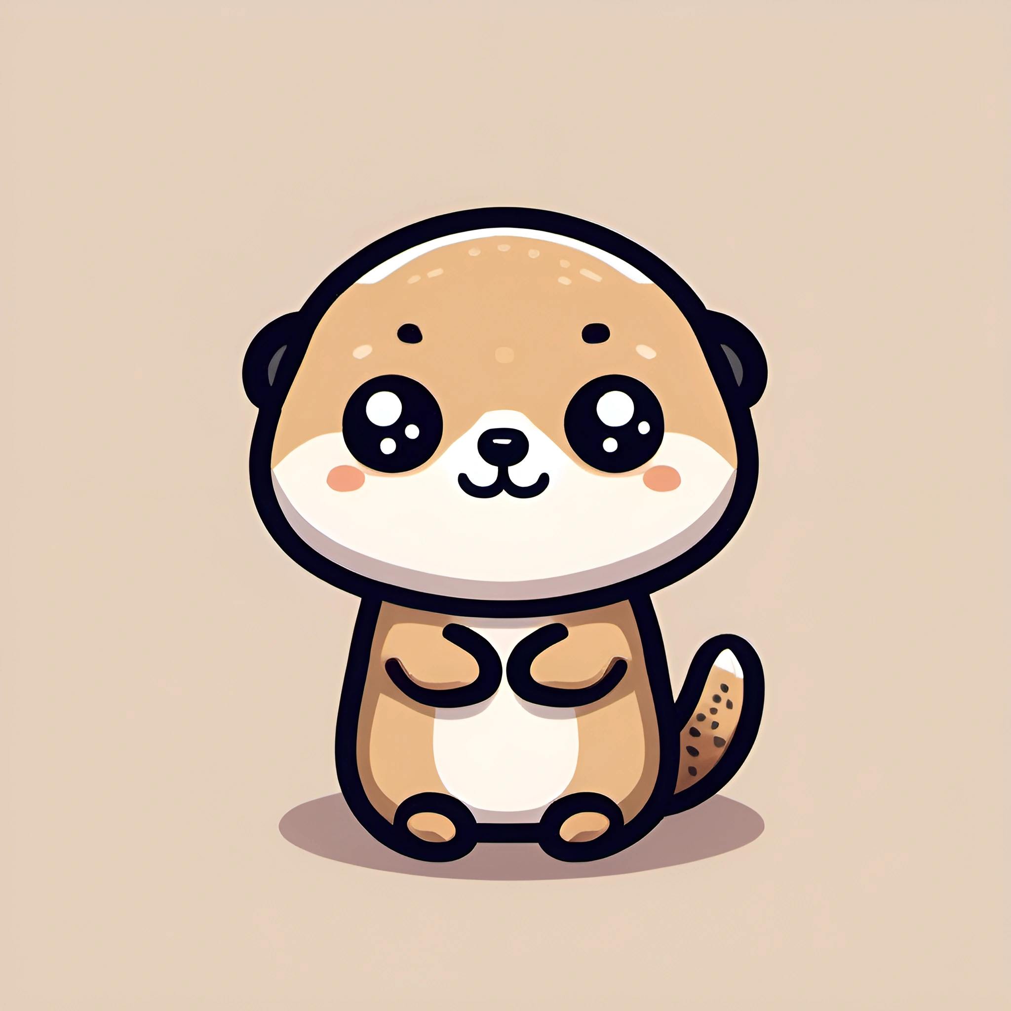 Cute Cartoon Otter Character - Free Download - AI Scribbles
