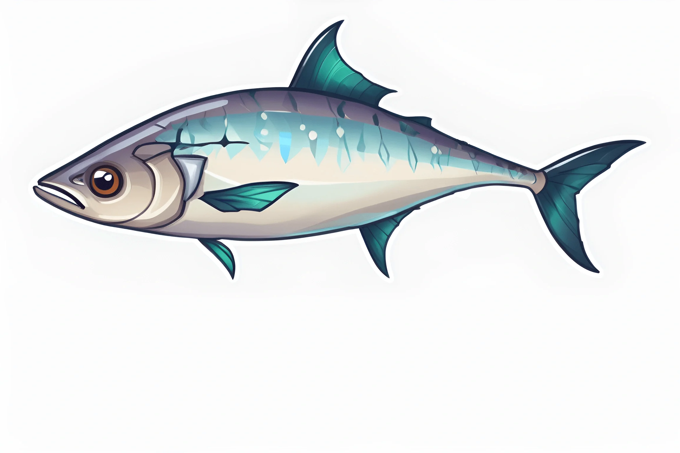 Cartoon Illustration of a Fish - Free Download - AI Scribbles